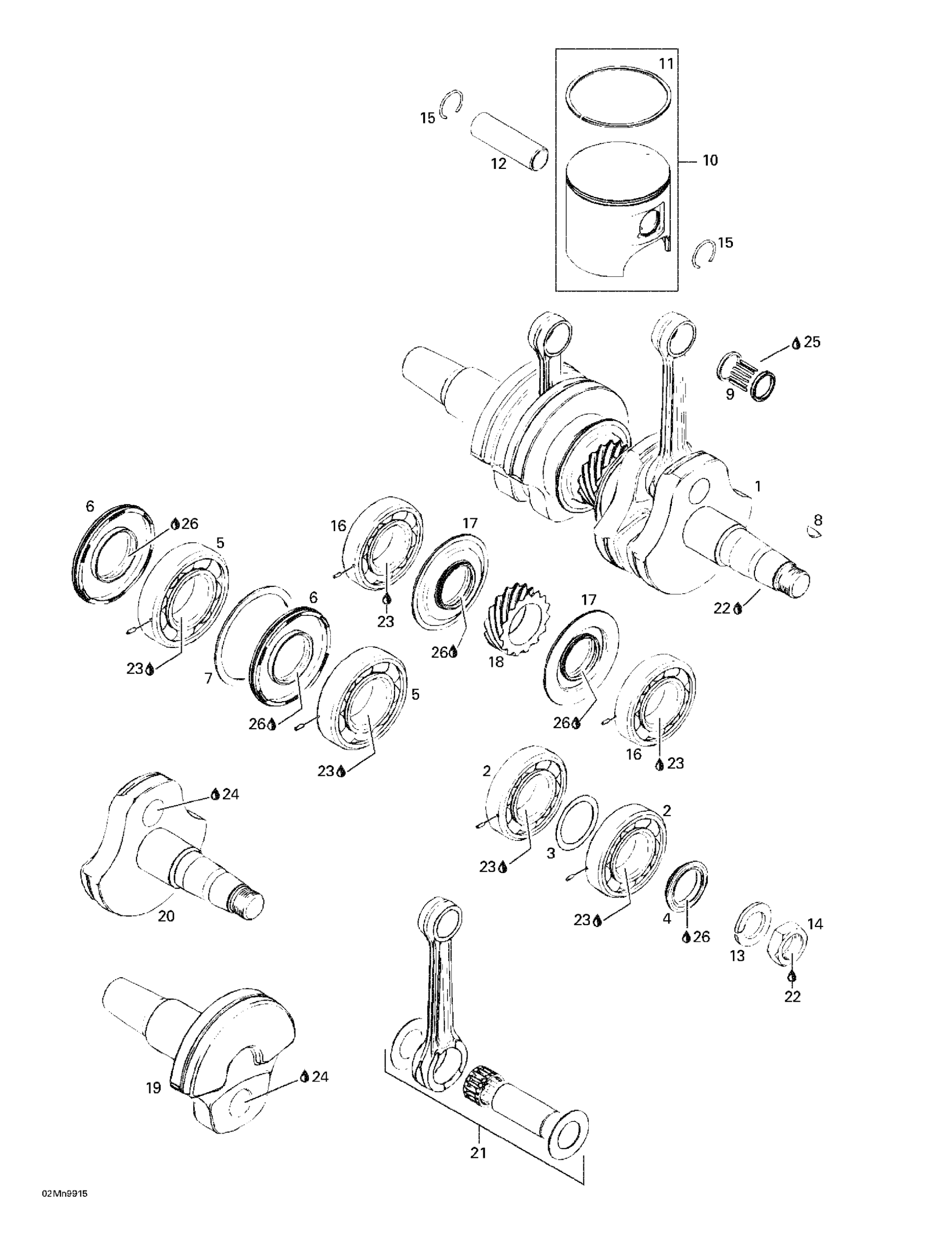 Crankshaft And Pistons