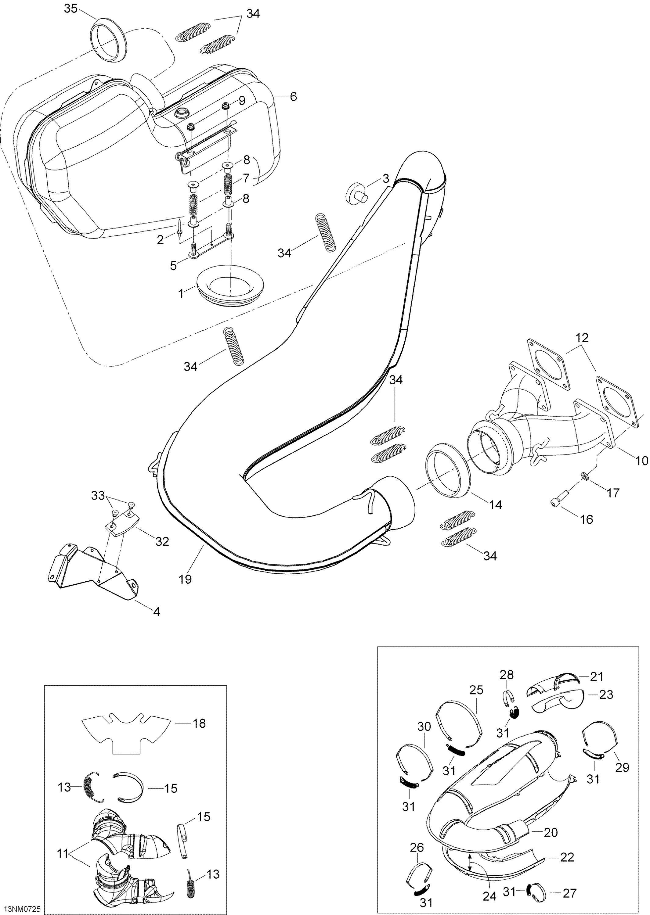 Схема узла: Exhaust System