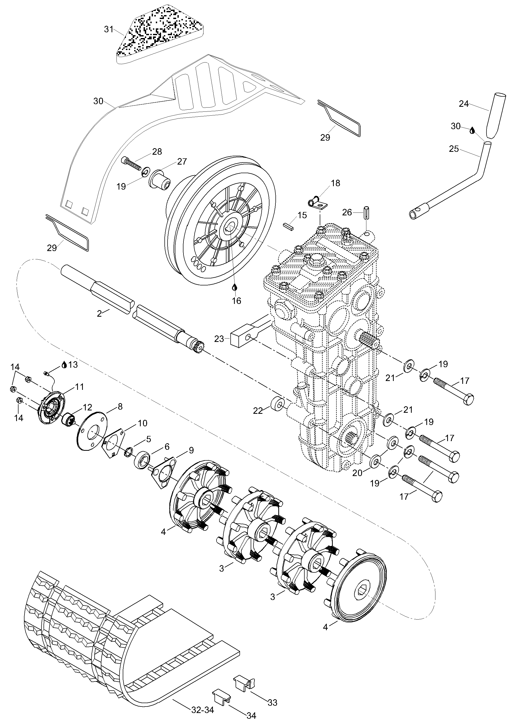 Схема узла: Drive Axle