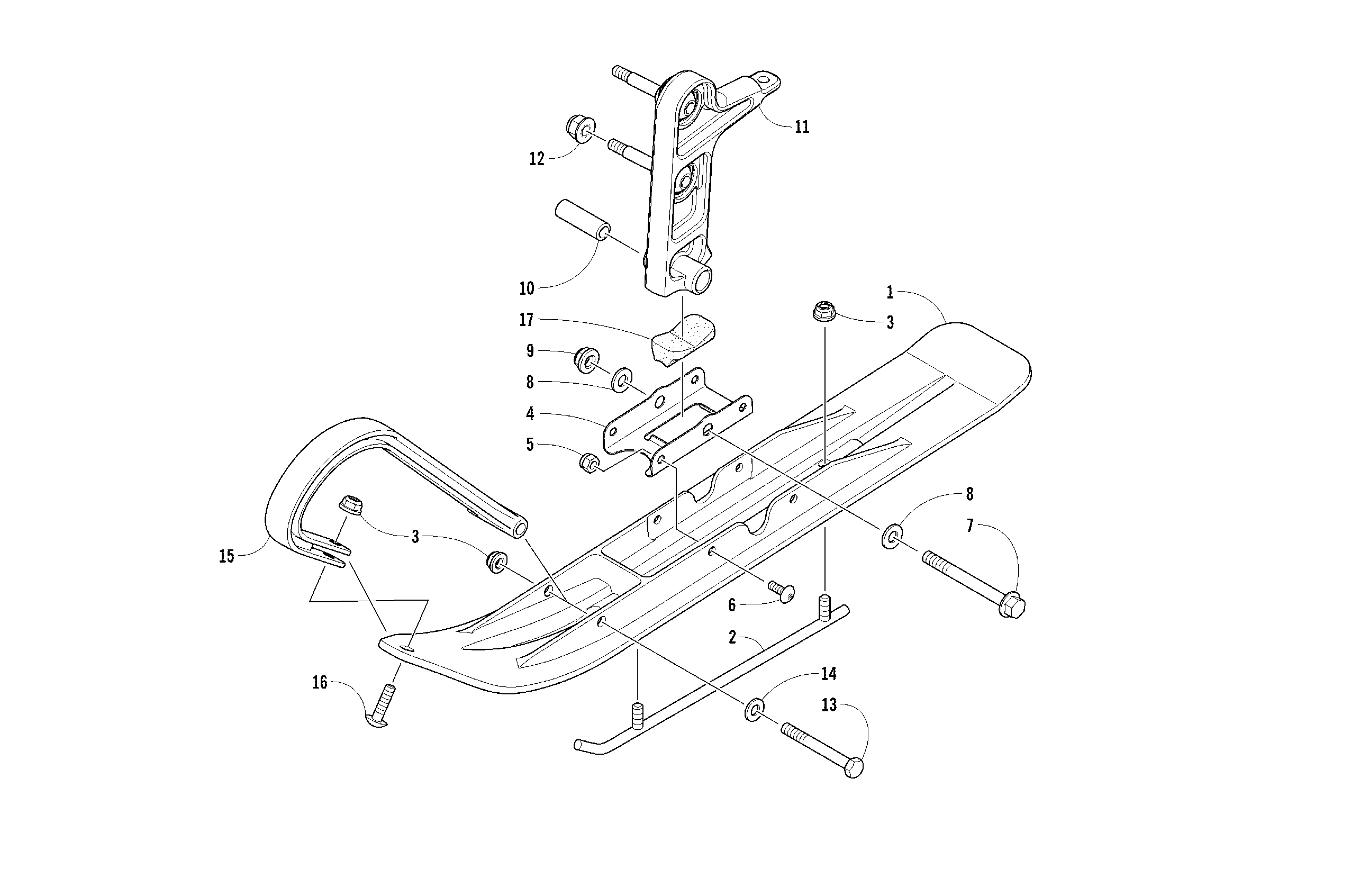 Front Suspension Ski