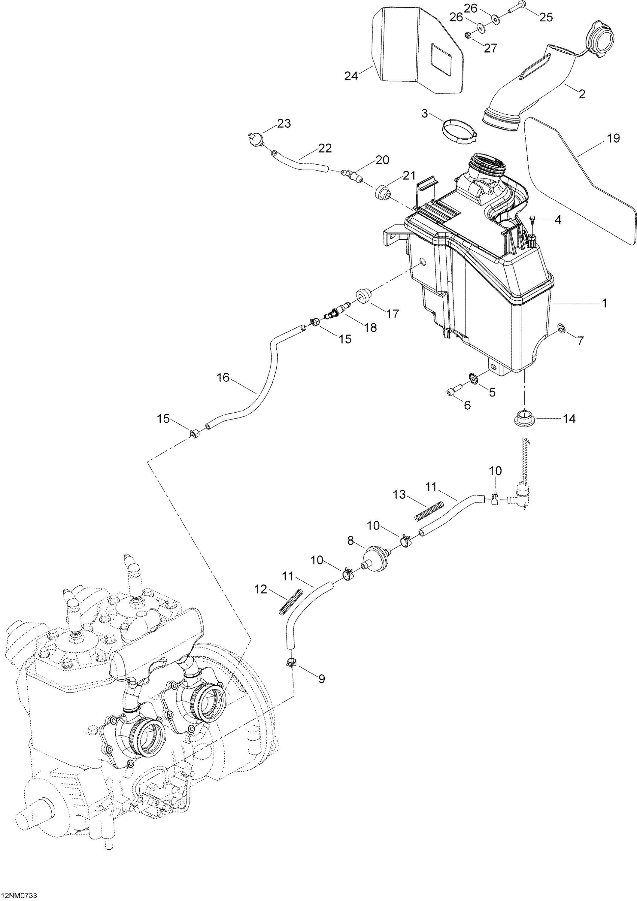 Oil Tank And Support