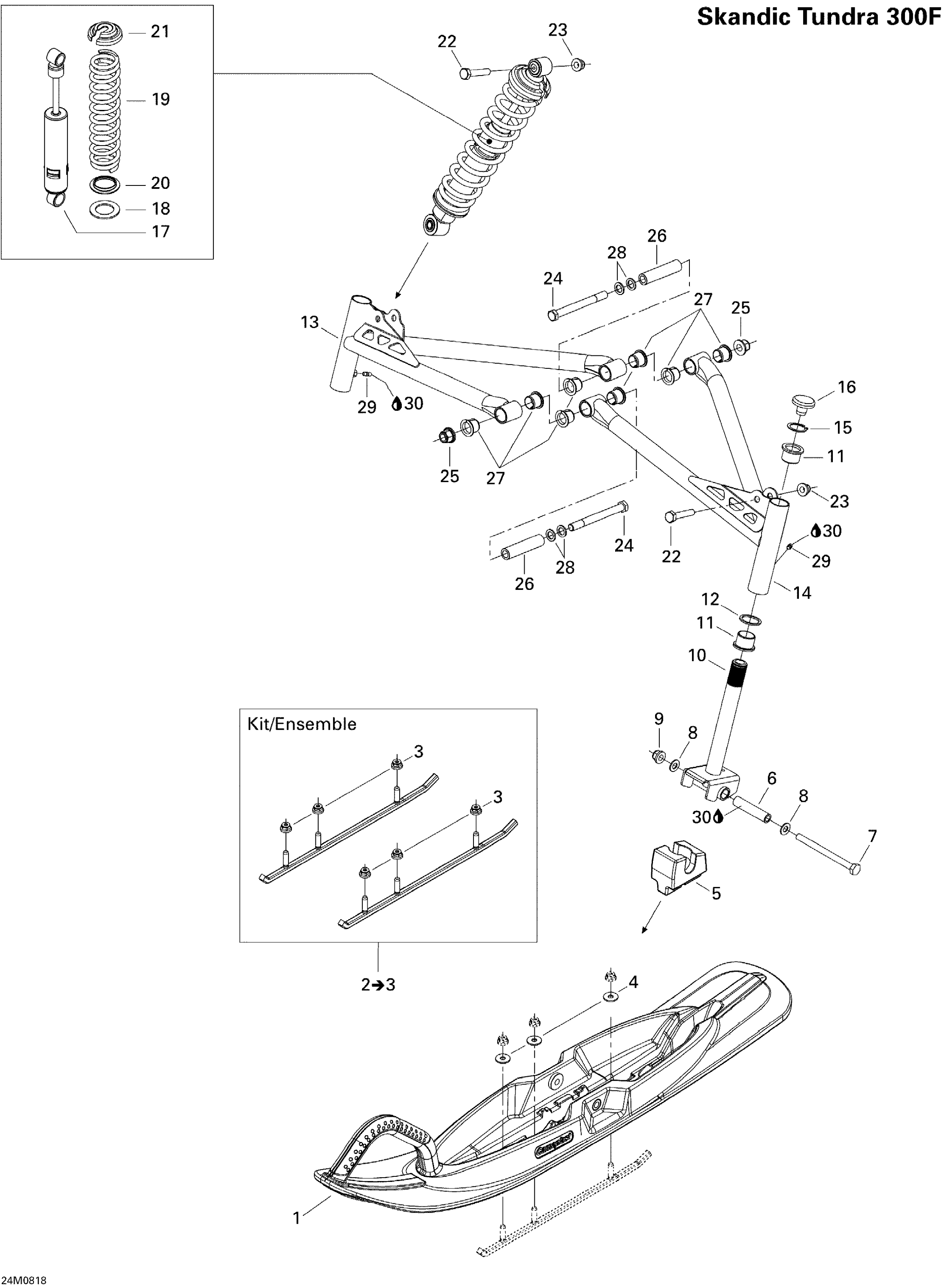 Front Suspension And Ski