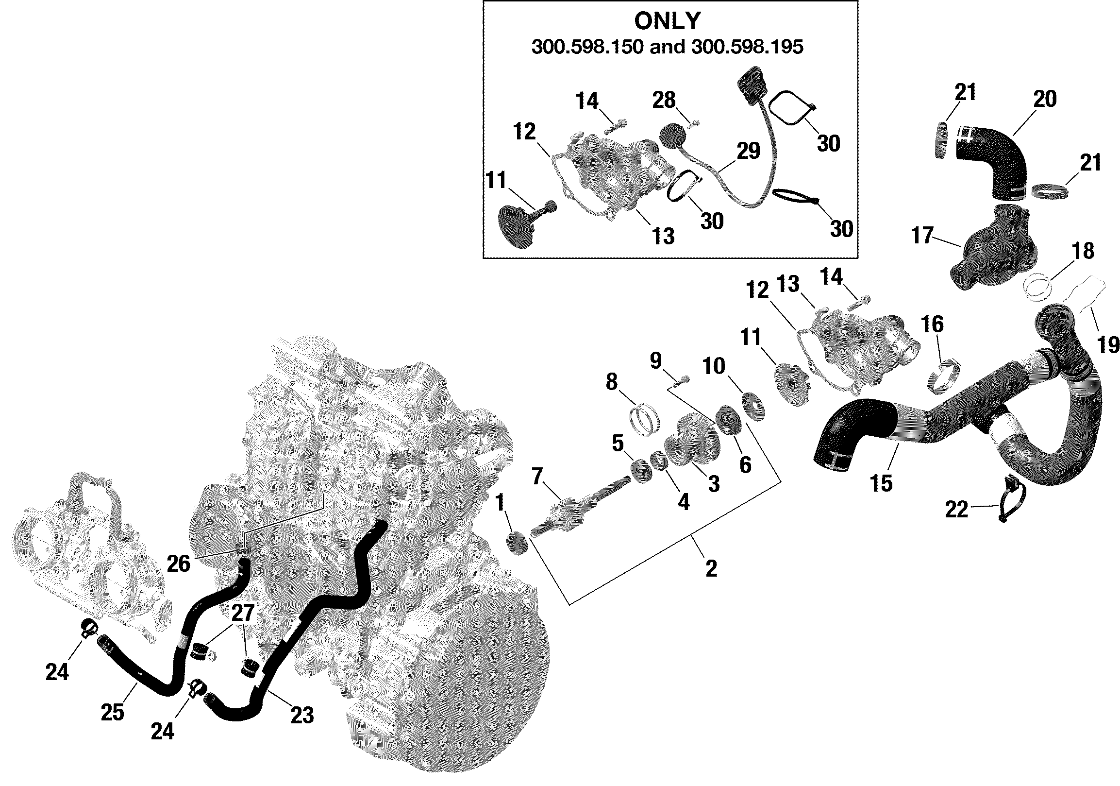 Engine - Cooling - 600R E-TEC