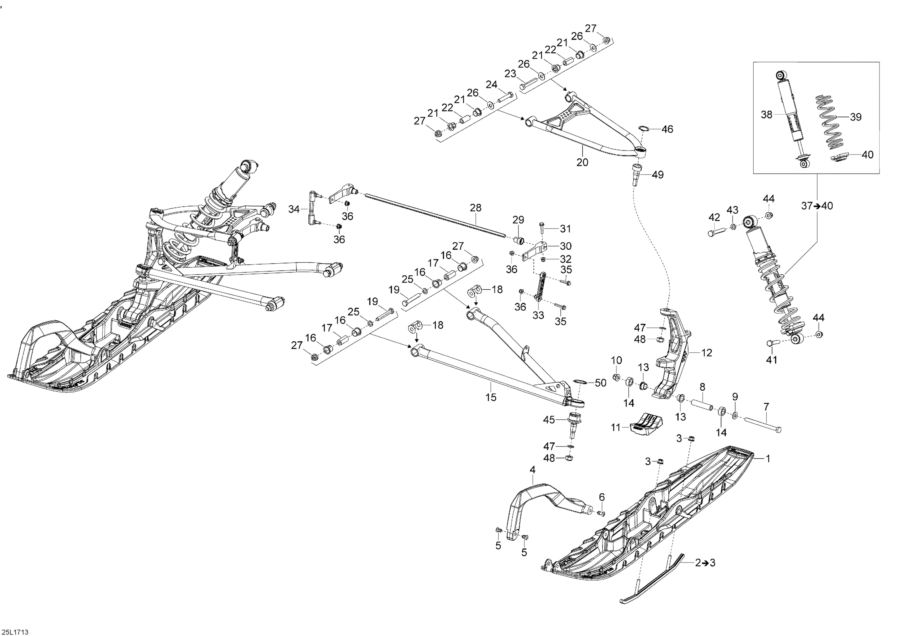 Front Suspension And Ski