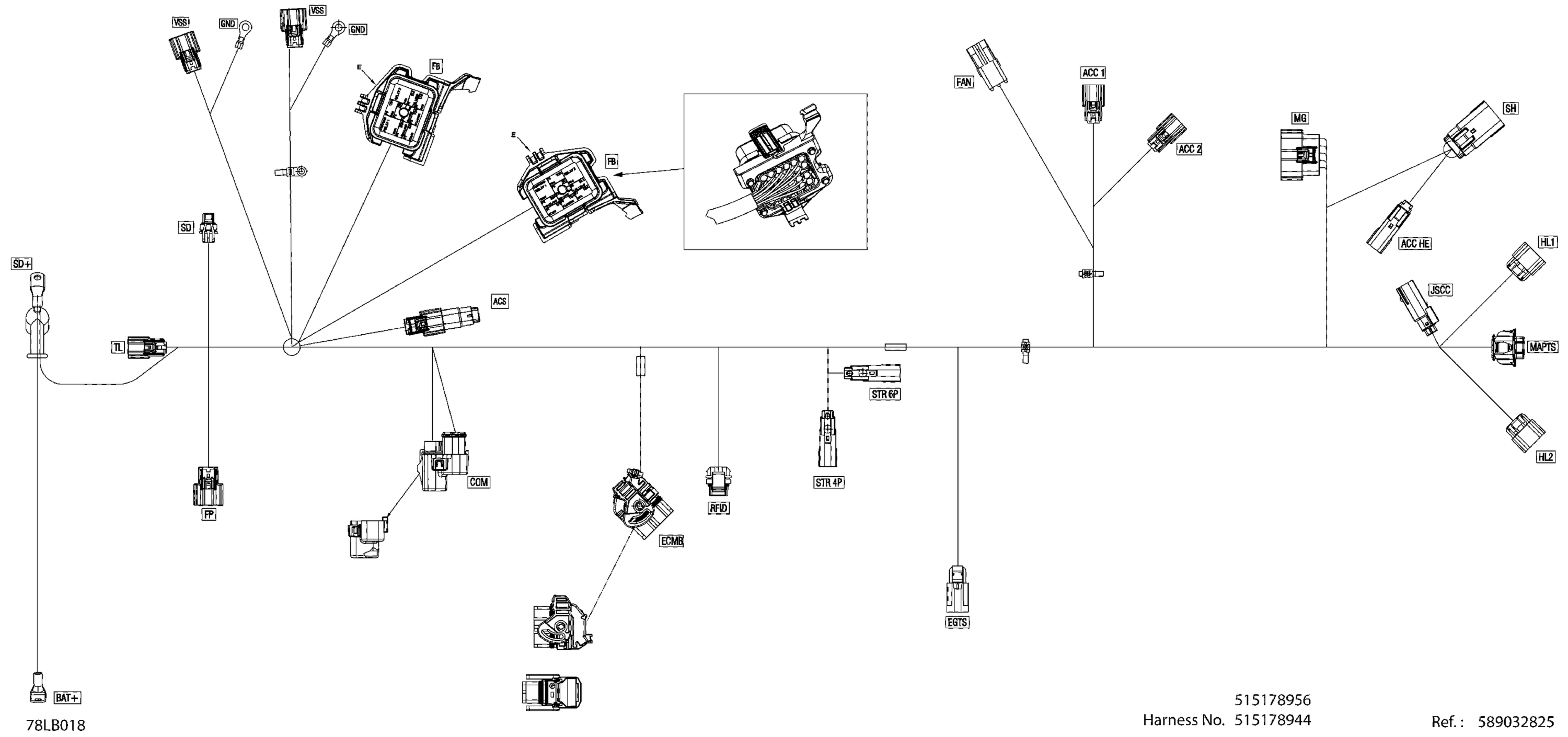 Electric - Main Harness - 515178956