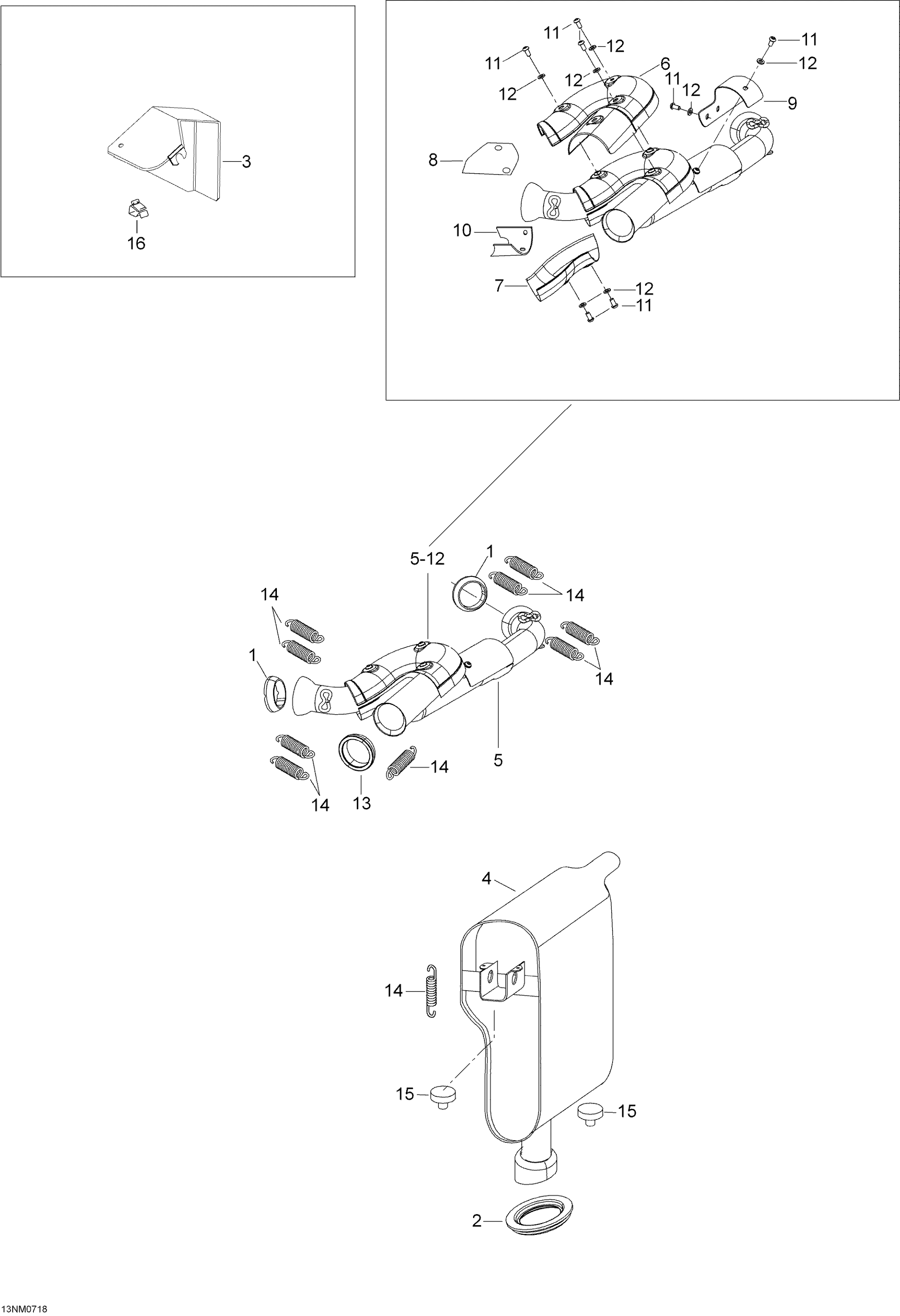 Схема узла: Exhaust system