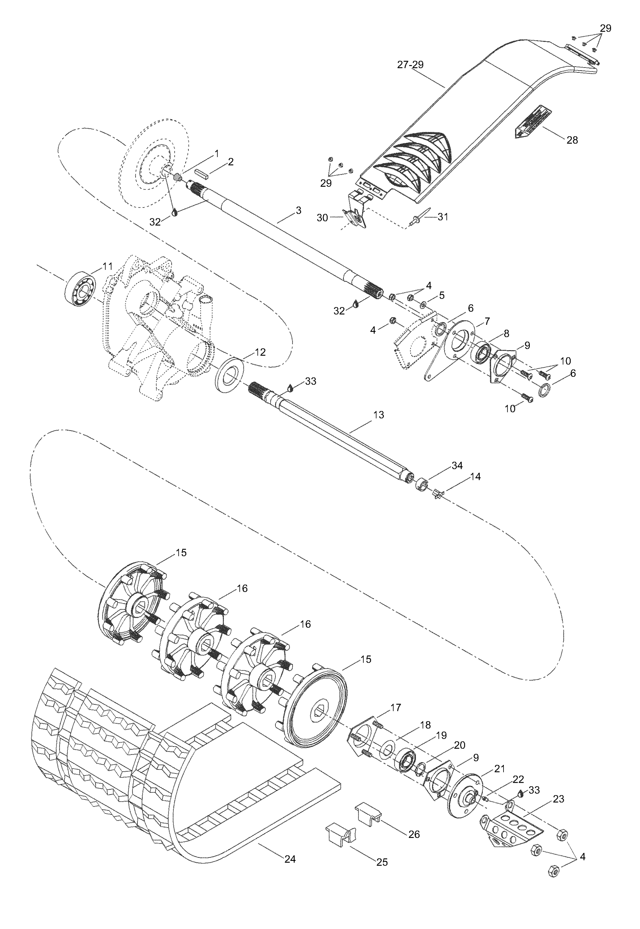 Схема узла: Drive Axle