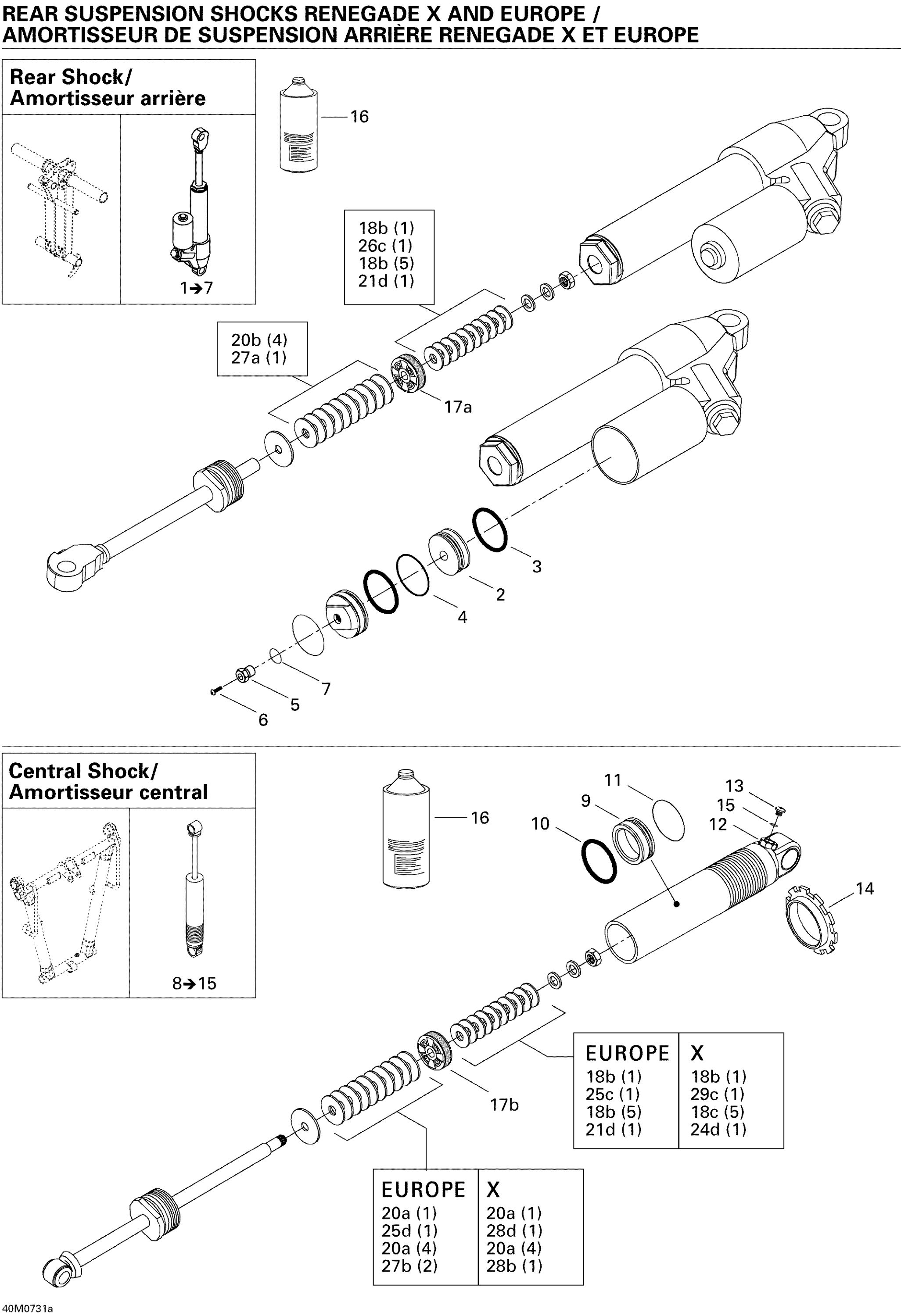 Take Apart Shock, Rear a