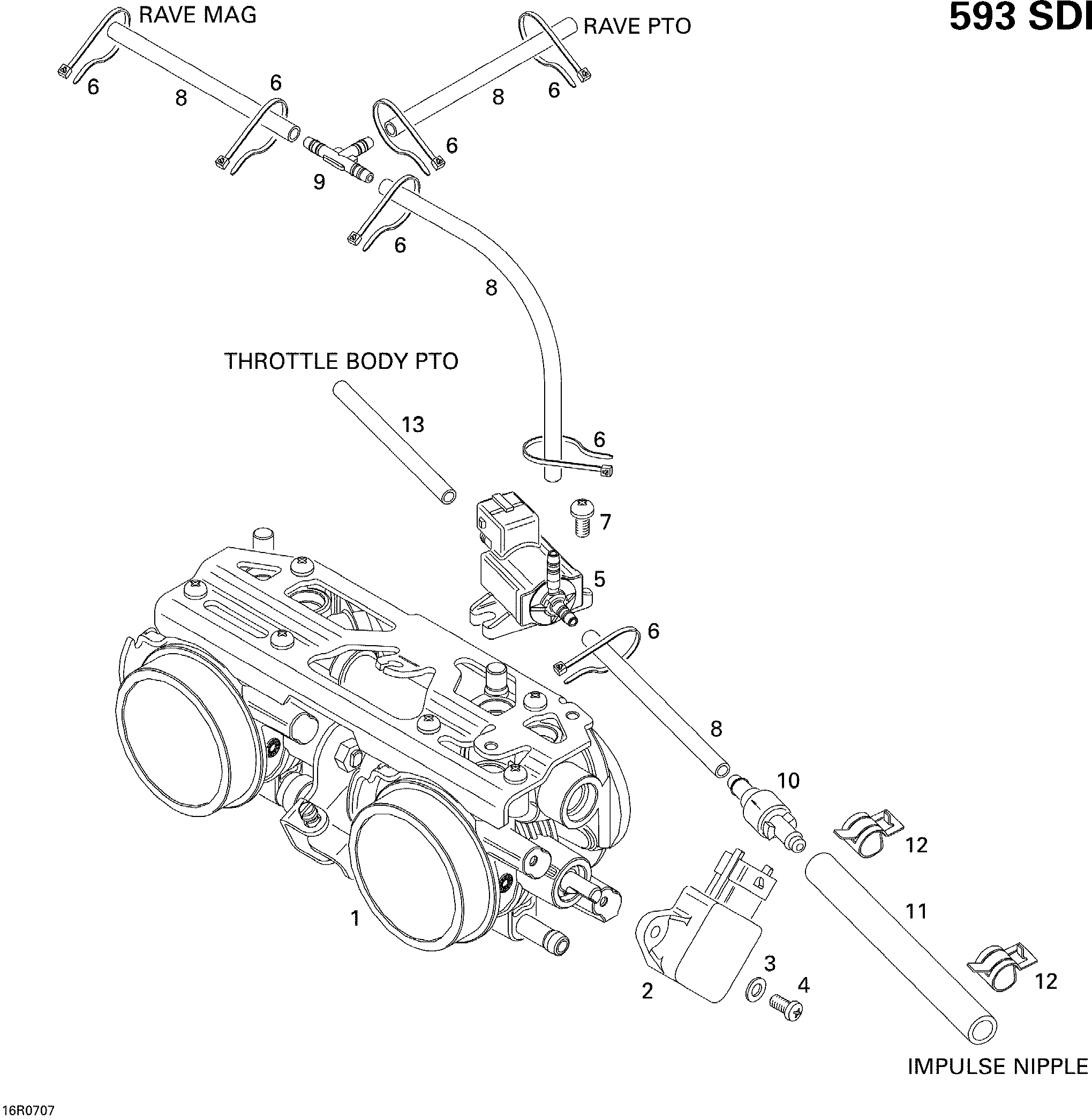 Схема узла: Throttle Body