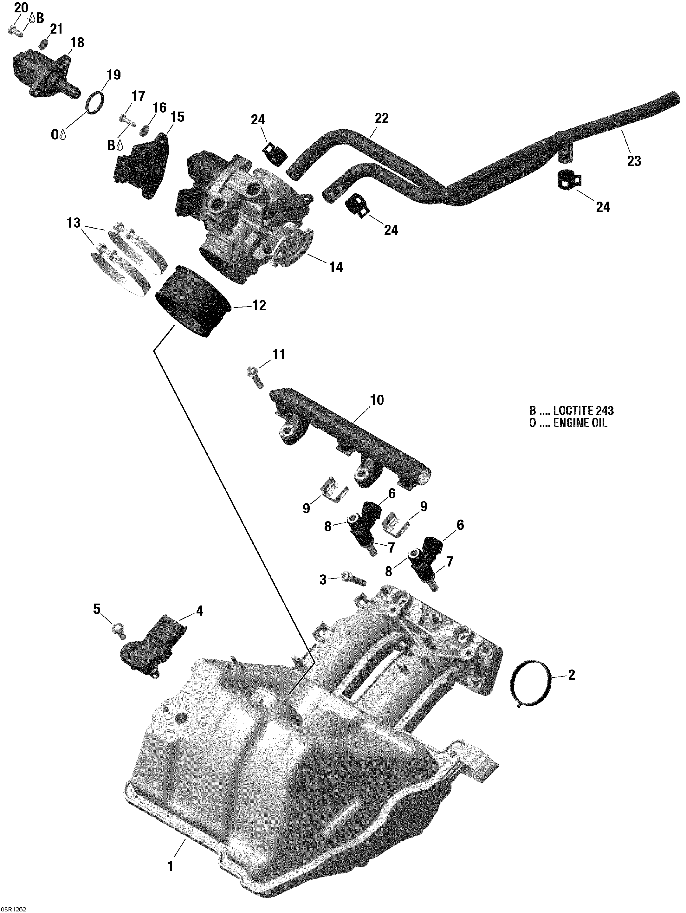 Air Intake Manifold And Throttle Body