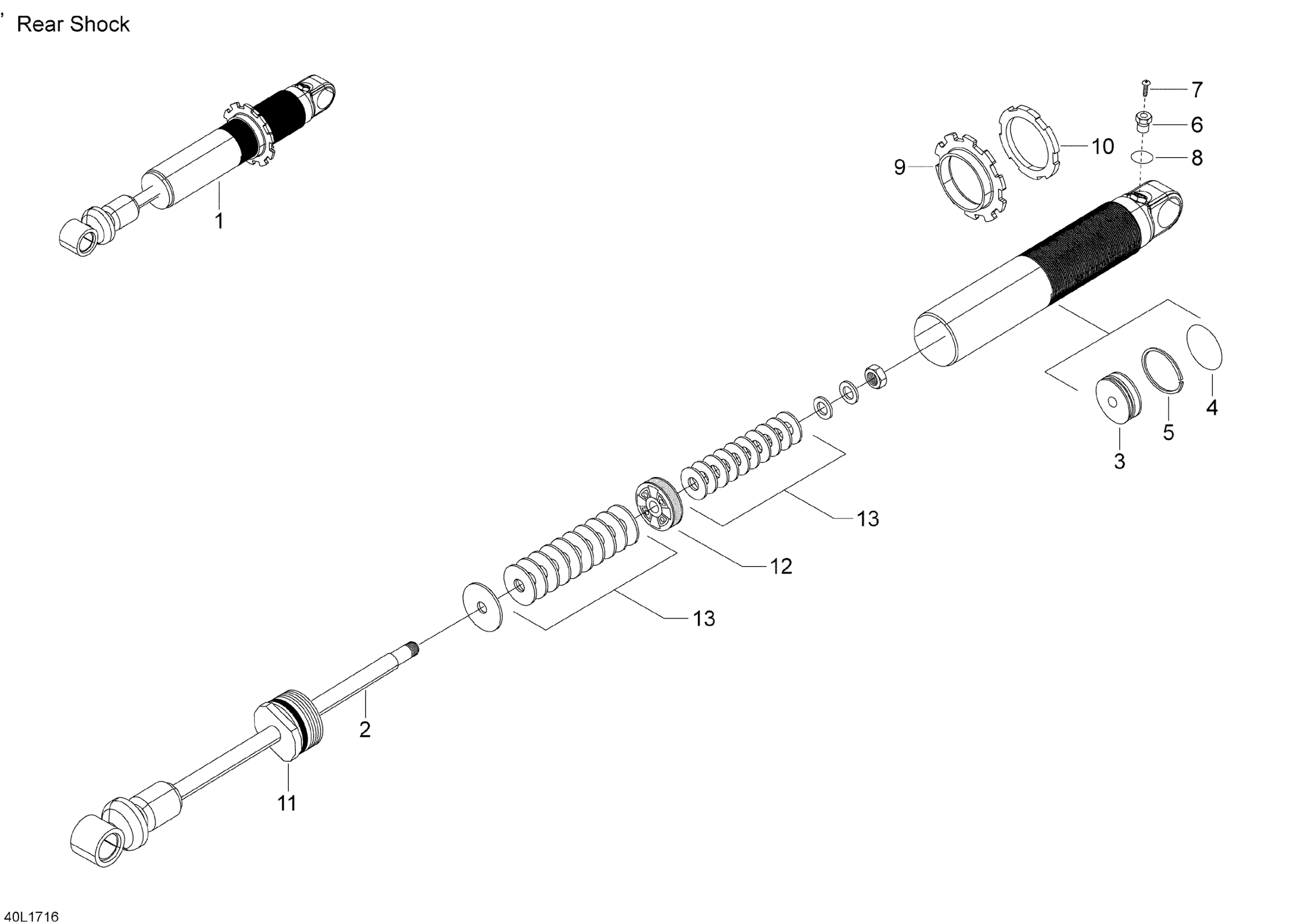 Take Apart Shock, Rear