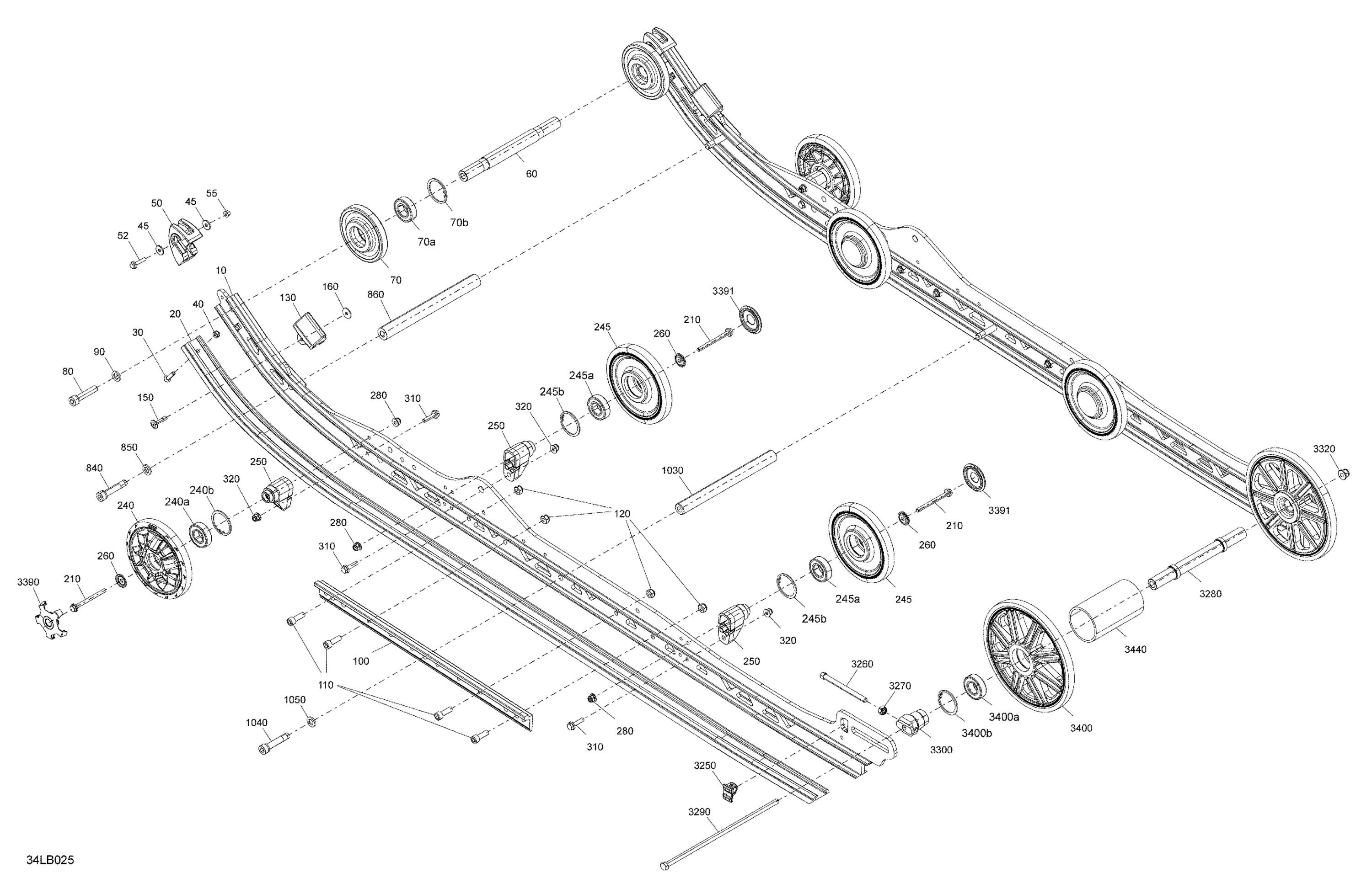 Схема узла: Suspension - Rear - Lower Section