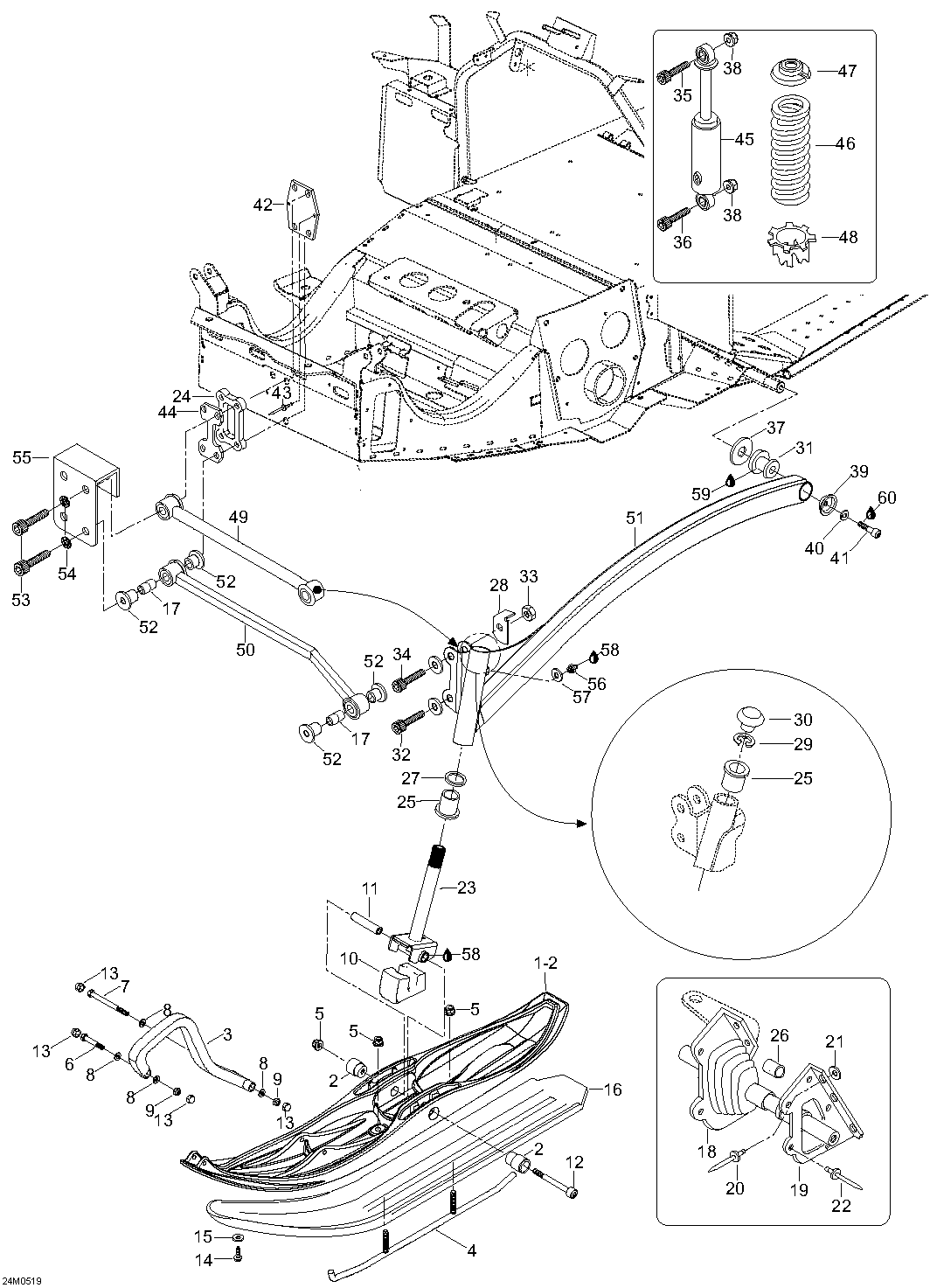 Front Suspension And Ski