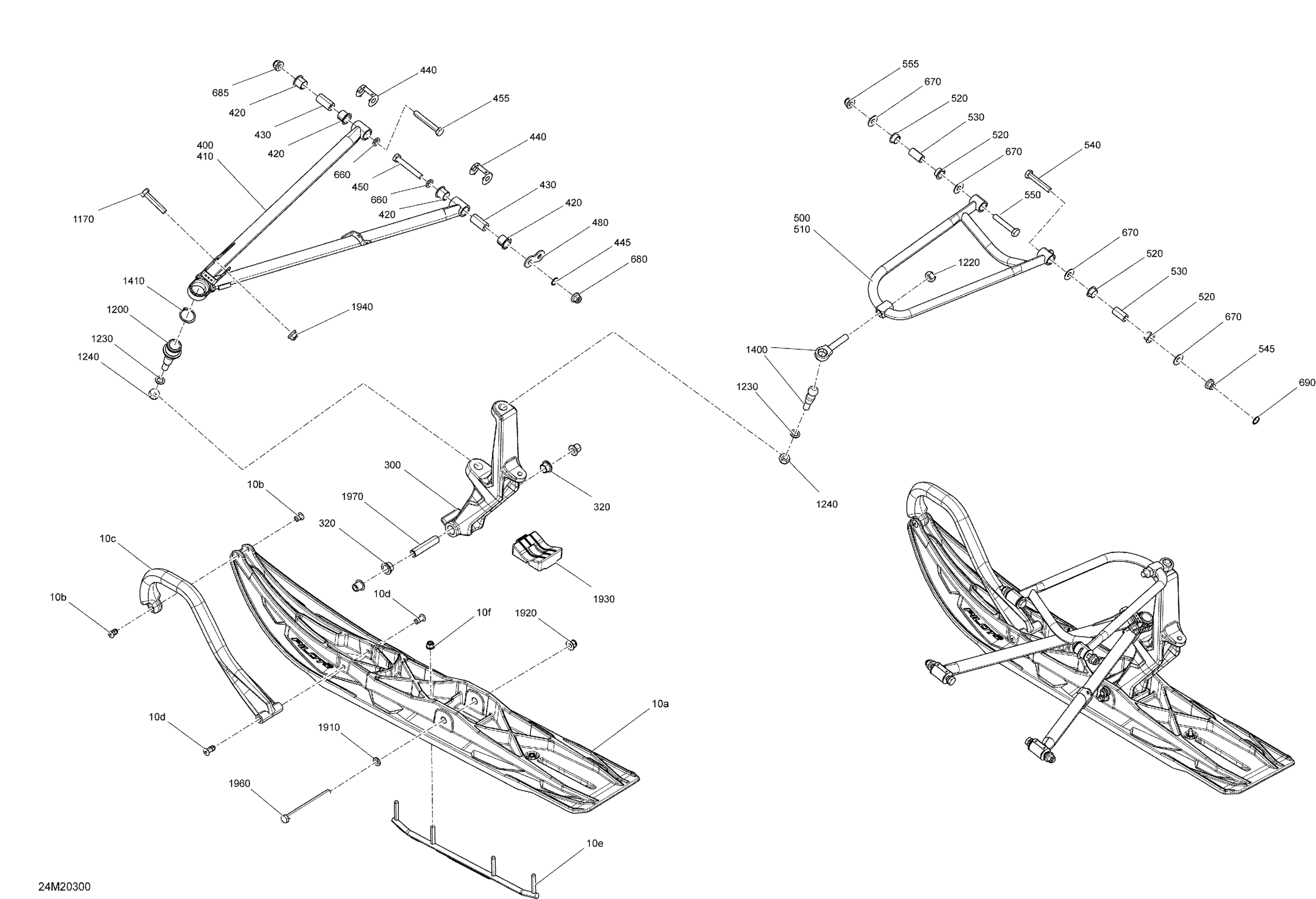 Схема узла: Suspension, Front - System - Racing