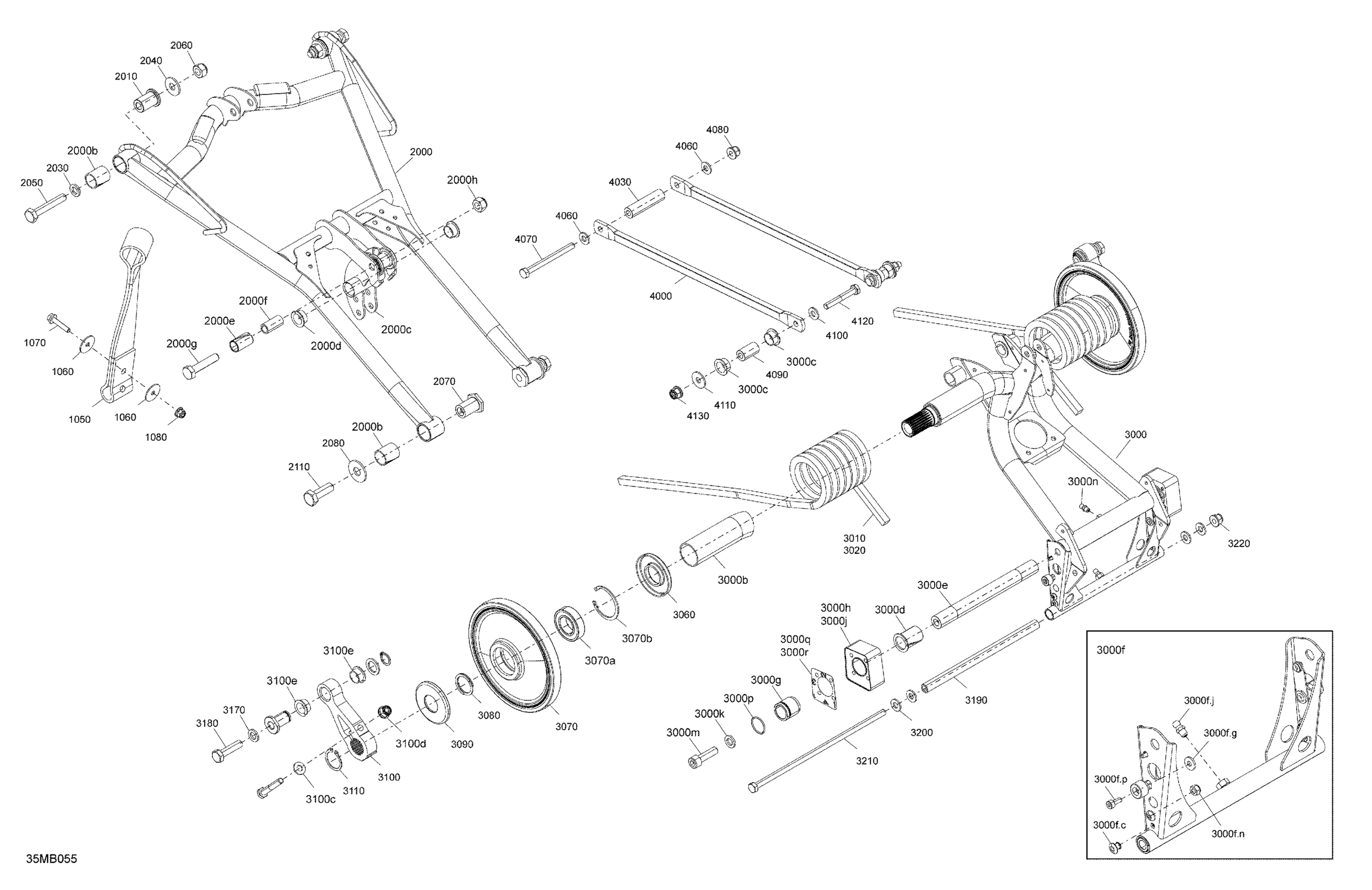 Suspension - Rear - Upper Section - With Quick Adjust System