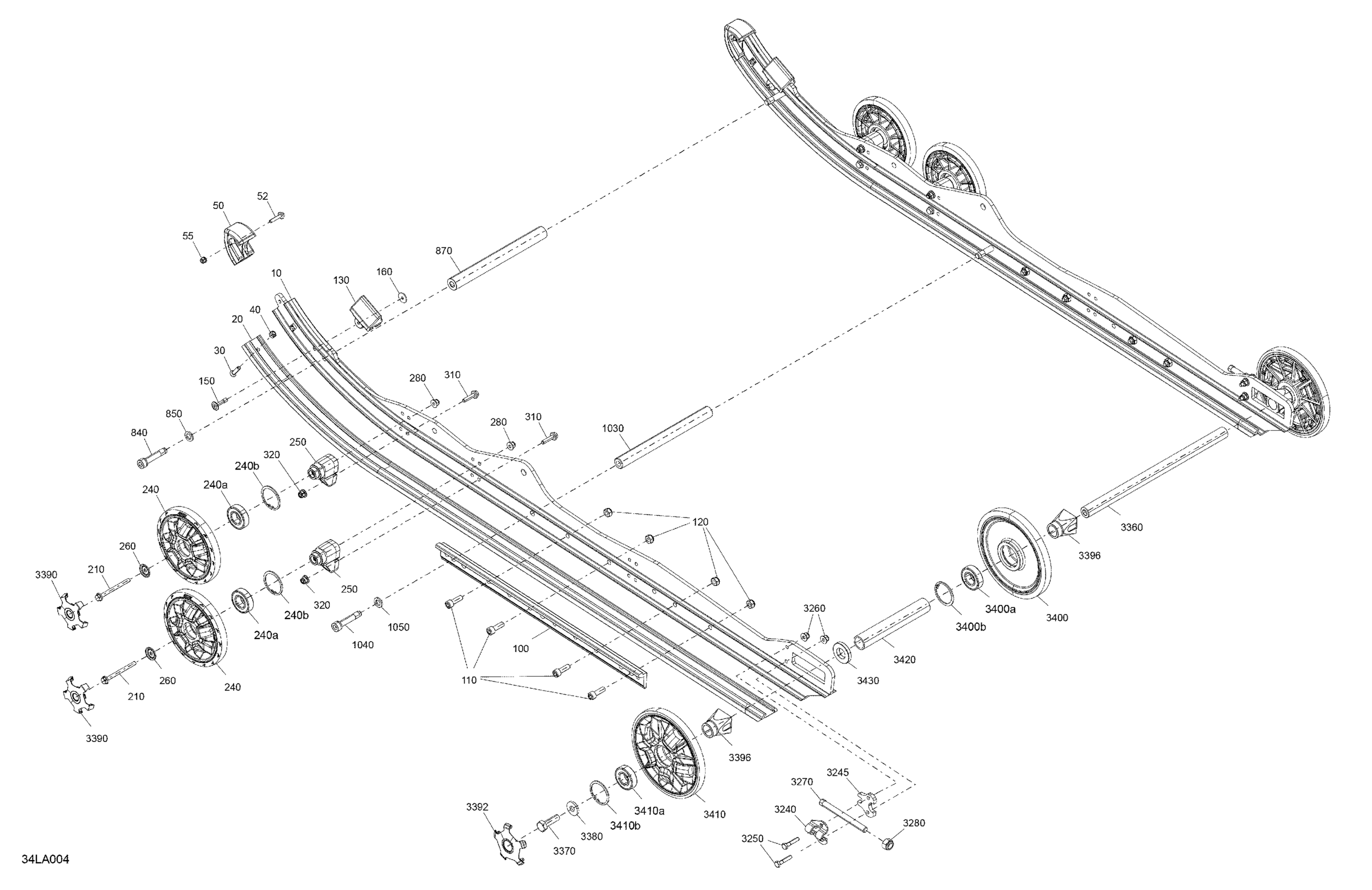 Схема узла: Suspension - Rear - Lower Section