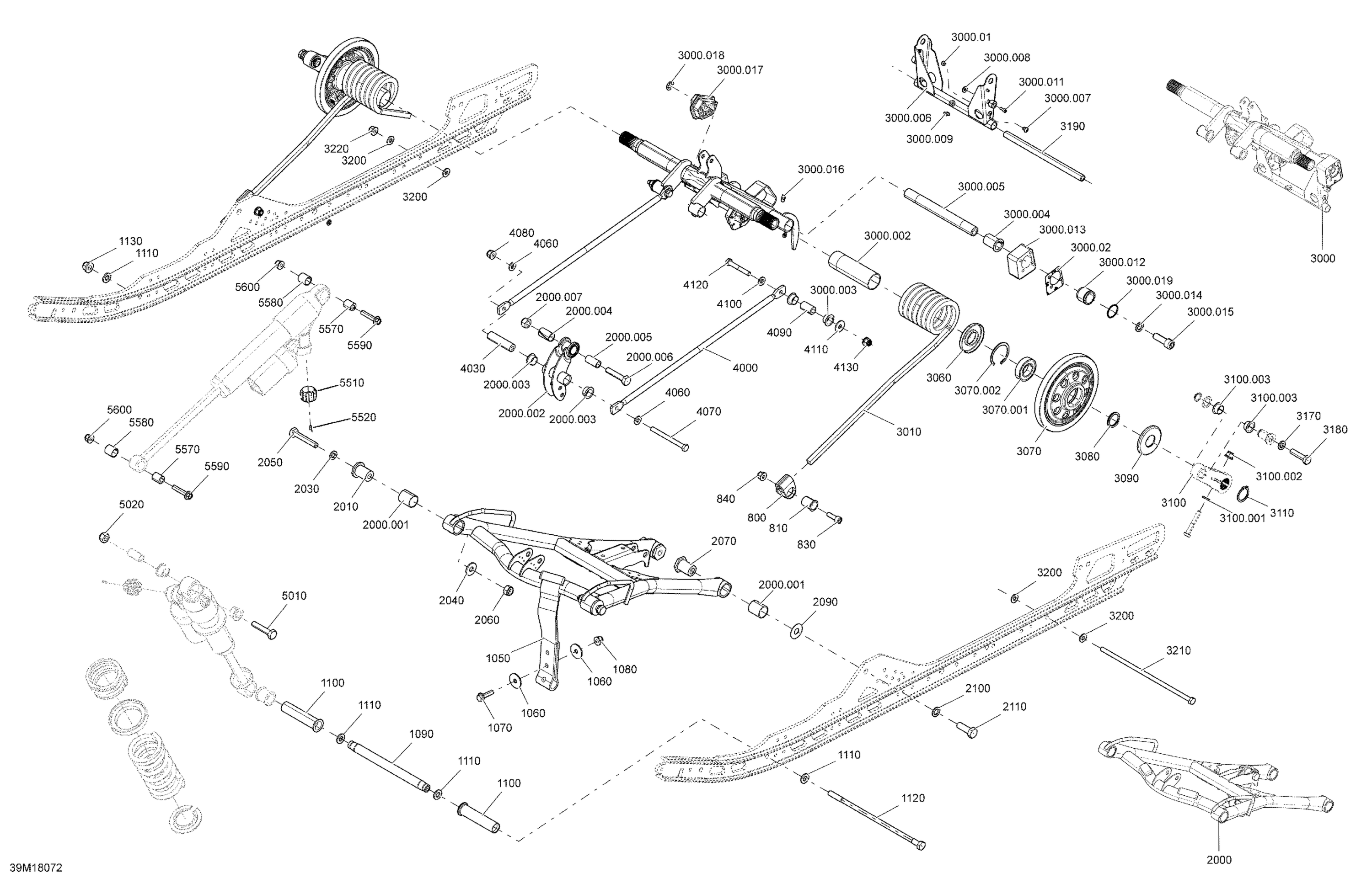 Rear Suspension MXZ - Package Blizzard  - Superior