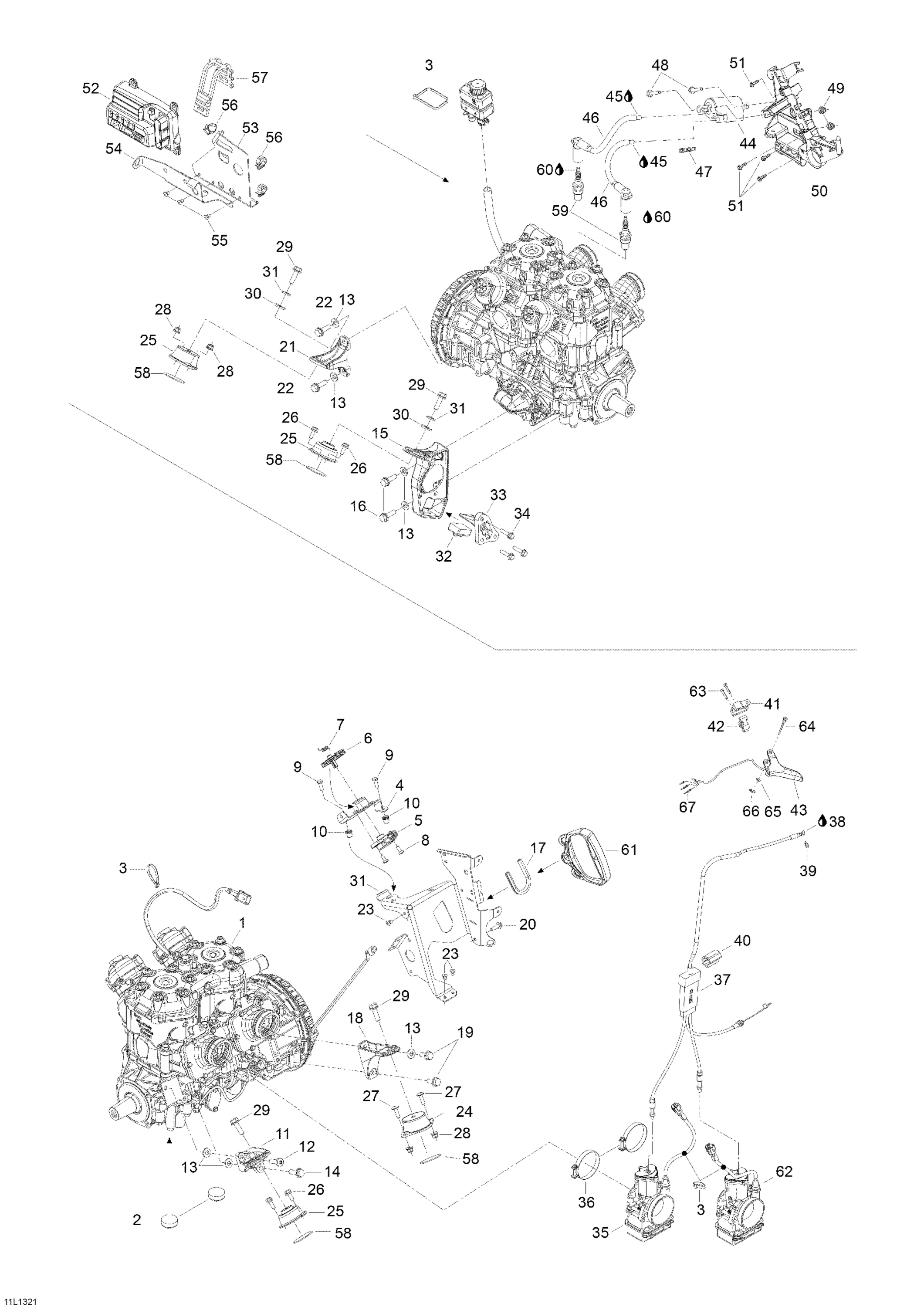 Engine And Engine Support