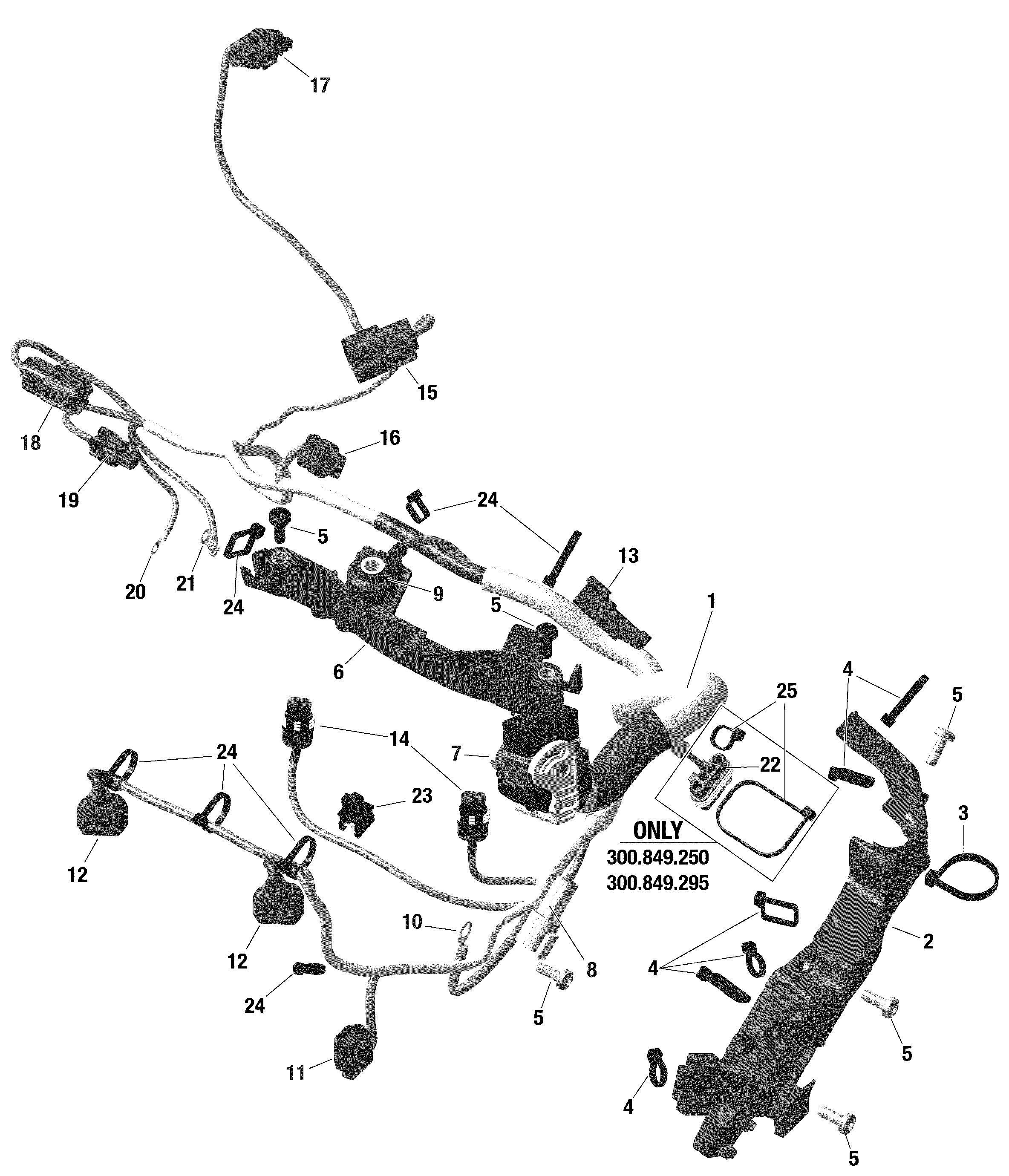 Electric - Engine Harness - 850 E-TEC