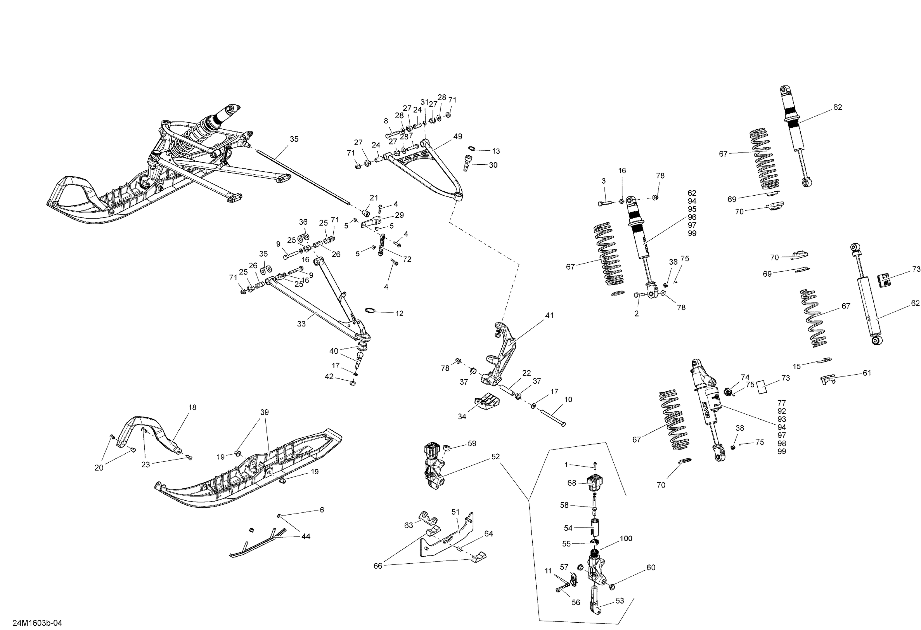 Front Suspension And Ski - 137 Model