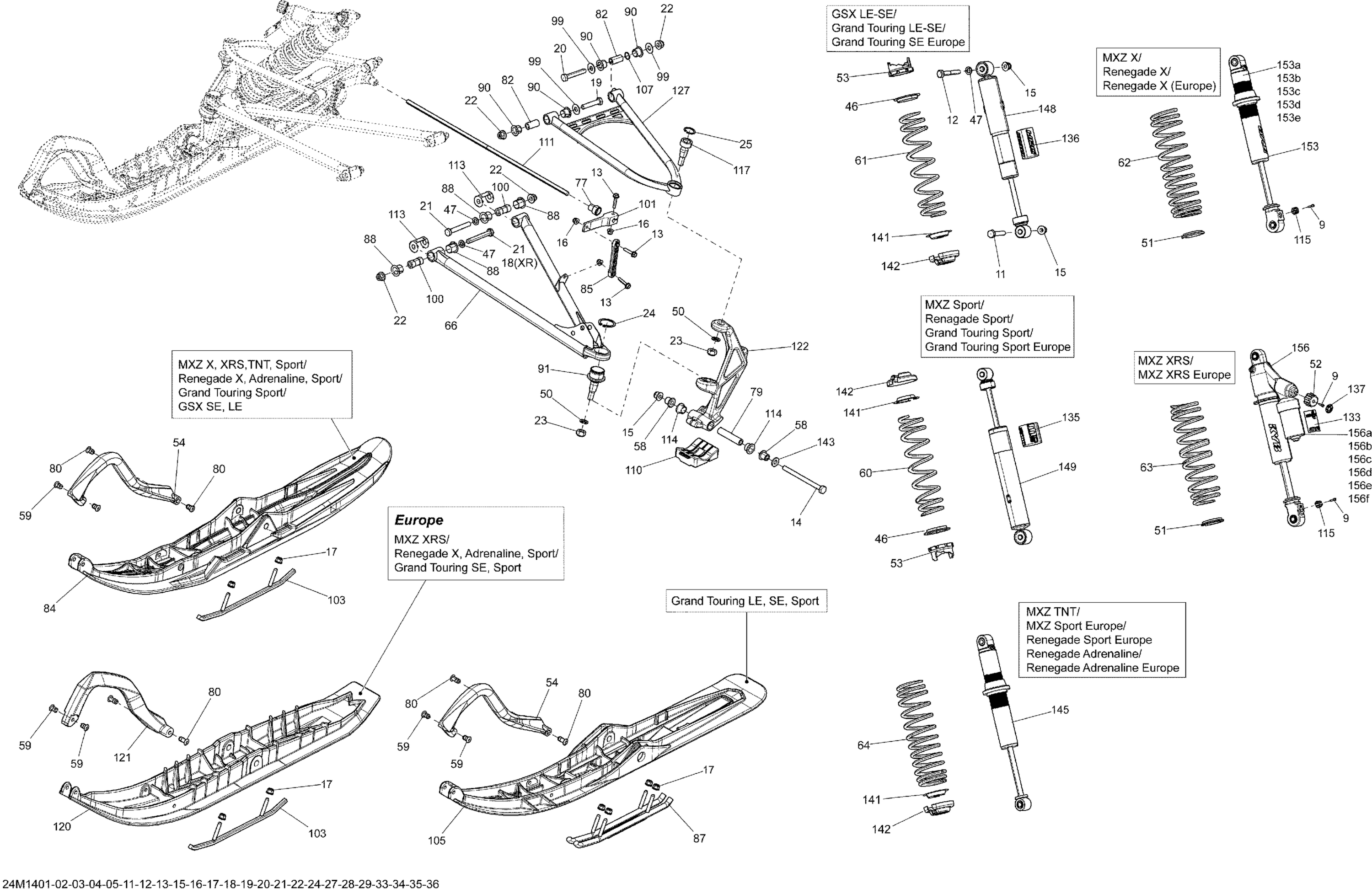 Front Suspension And Ski _24M1415