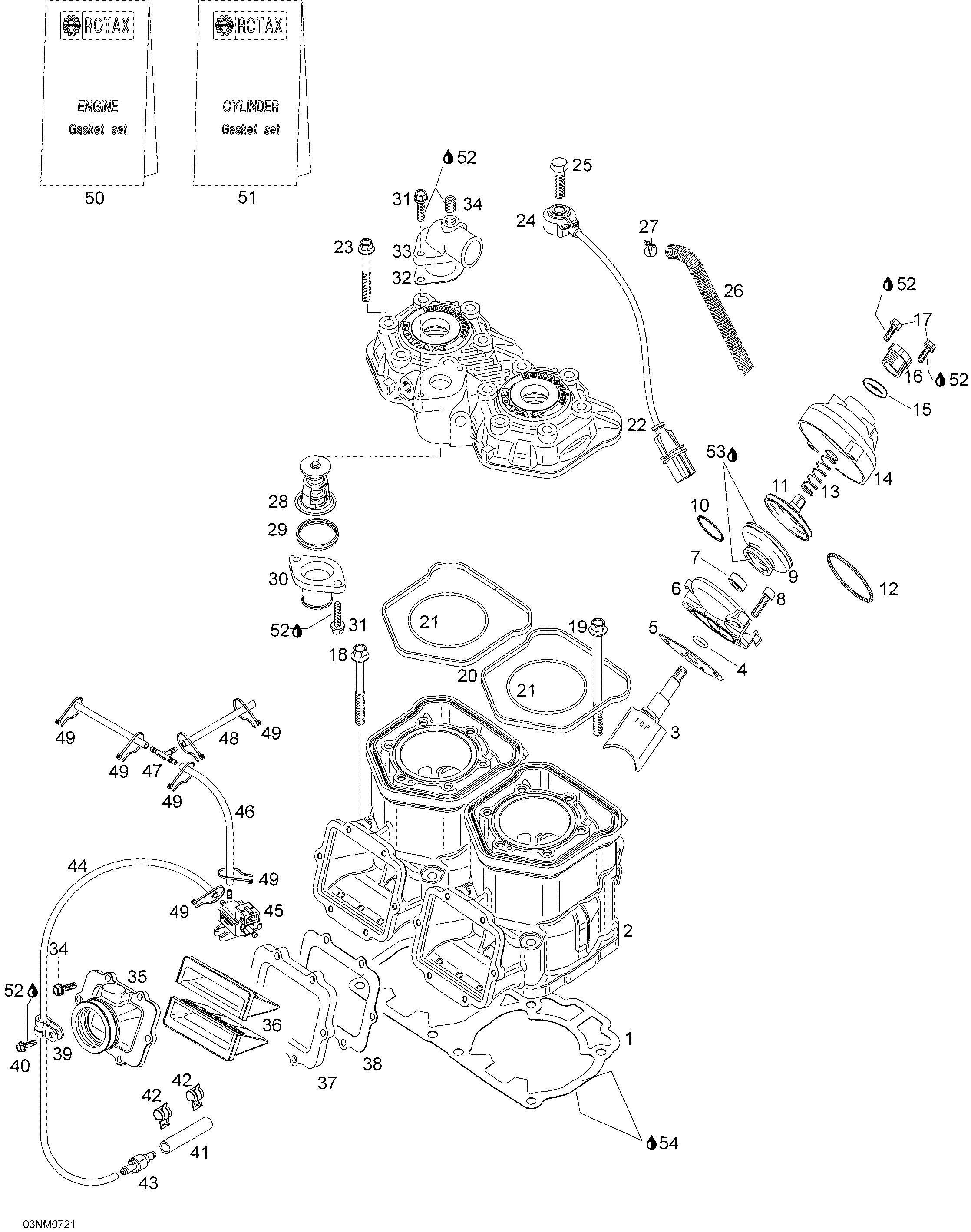 Схема узла: Cylinder And Cylinder Head