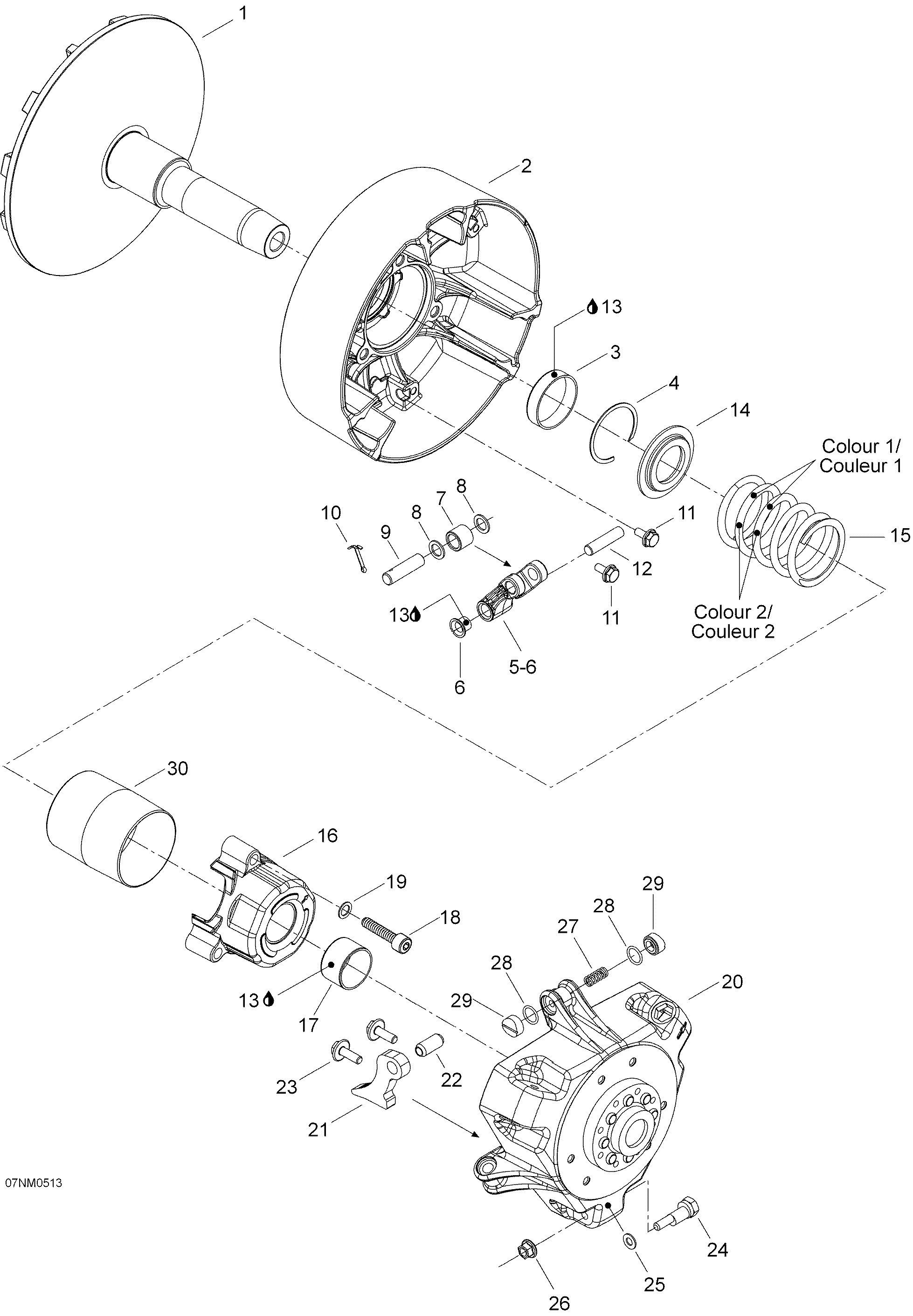 Схема узла: Drive Pulley