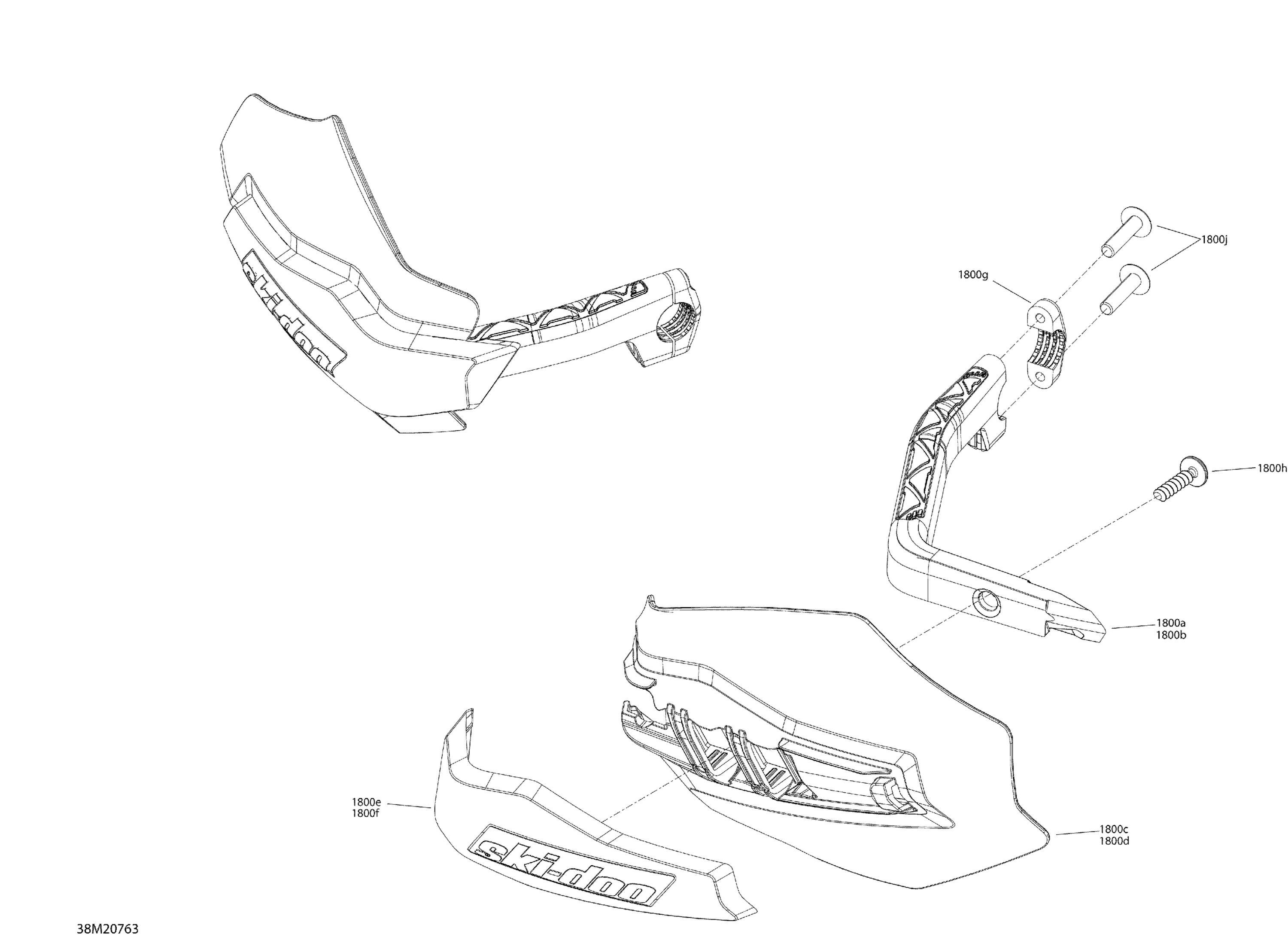 Body - Hood Section - Hand Protector