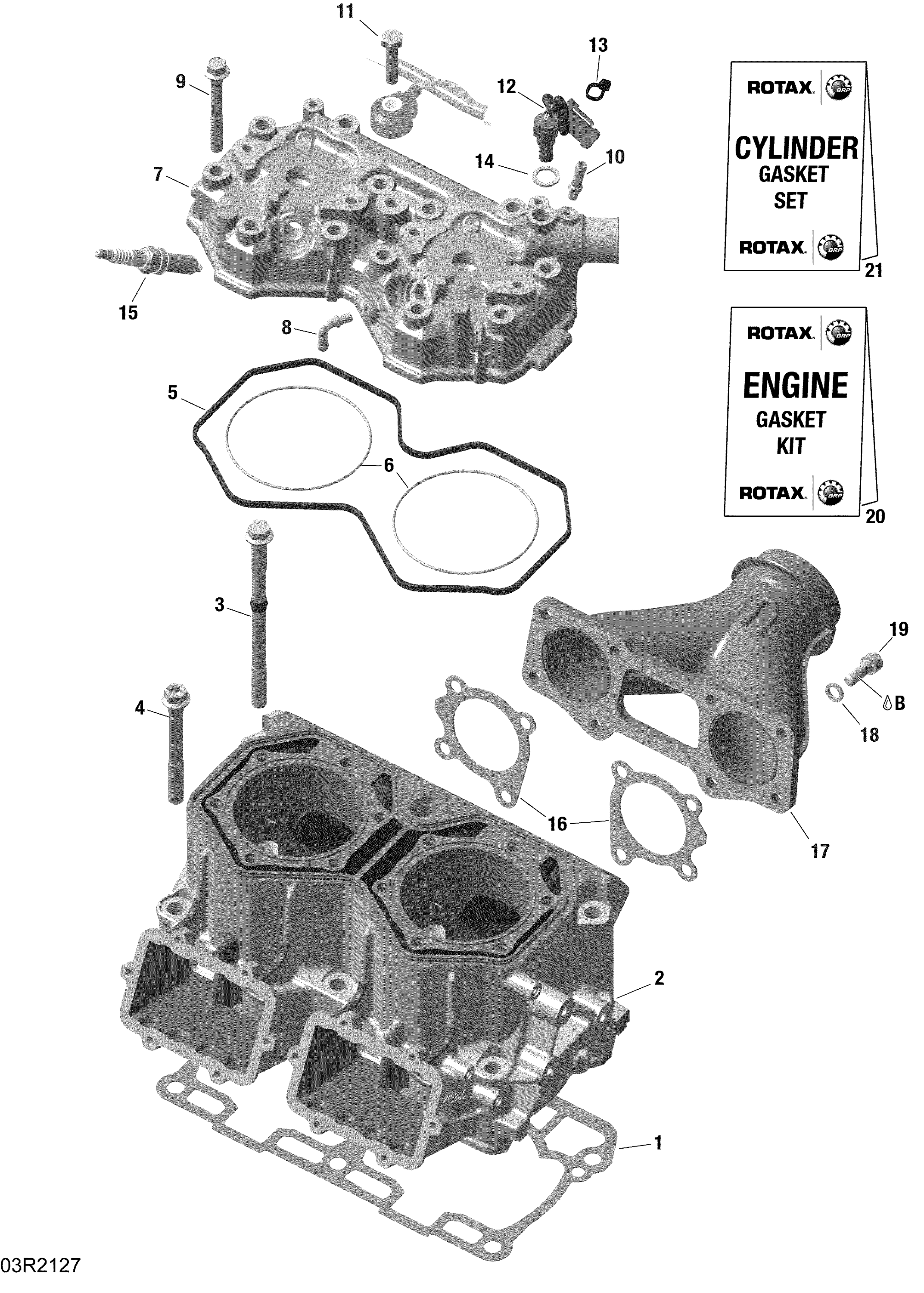 Rotax - Cylinder And Cylinder Head - NA