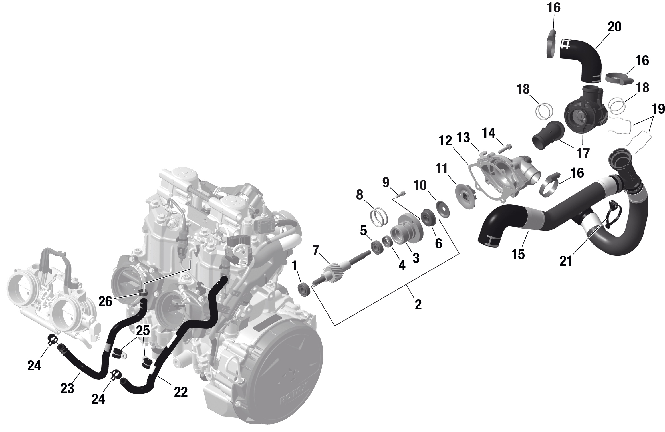 Rotax - Engine Cooling - Electric Start