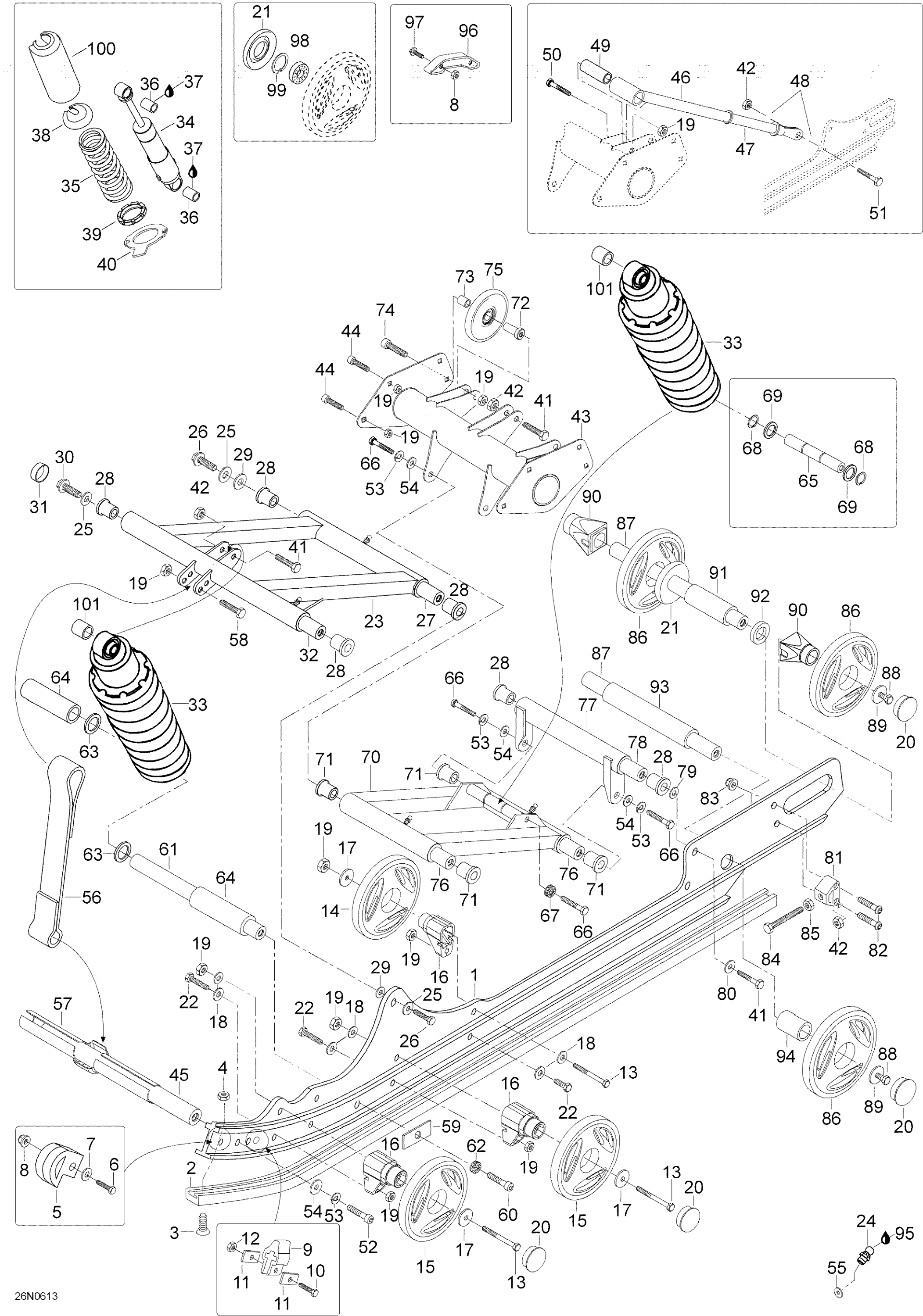 Схема узла: Rear Suspension