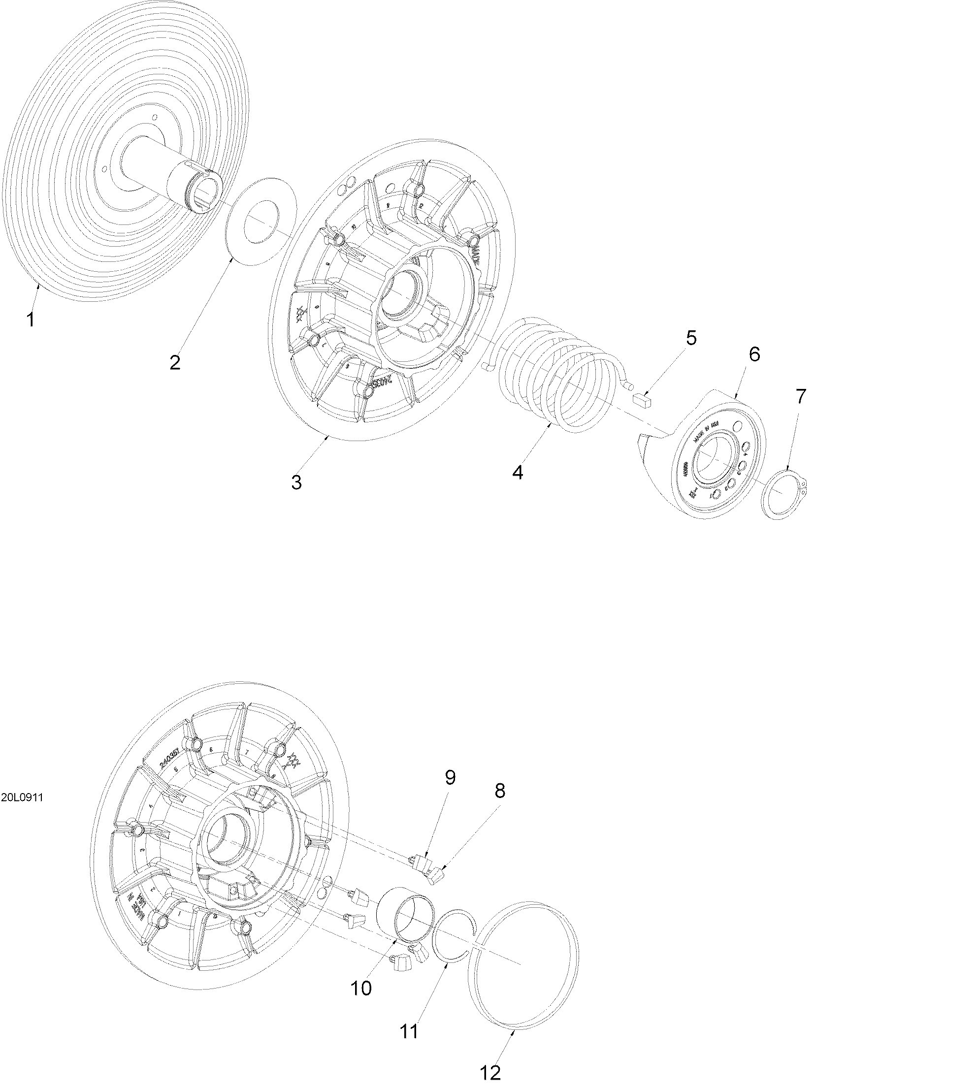 Схема узла: Driven Pulley