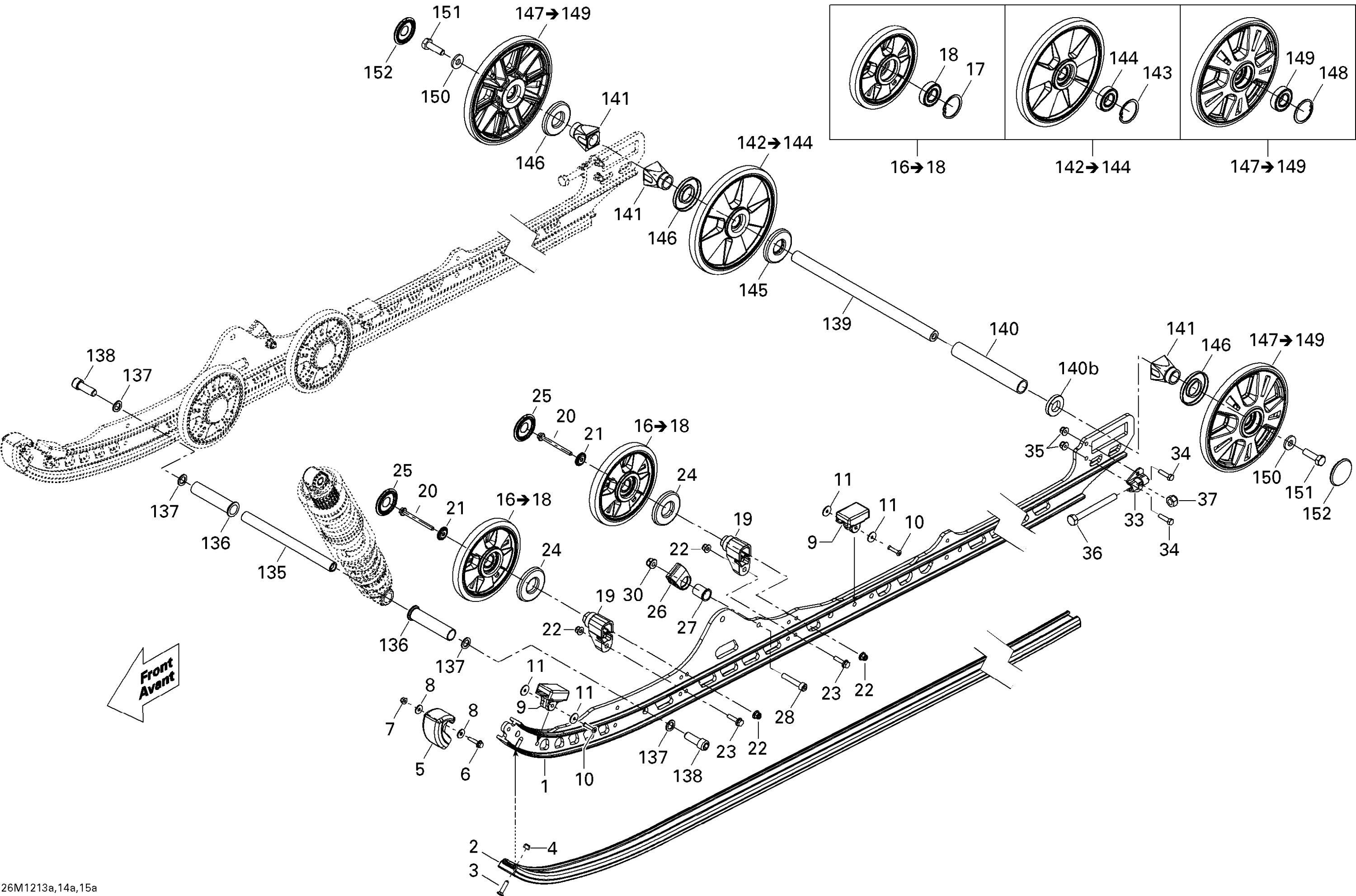 Схема узла: Rear Suspension Runner