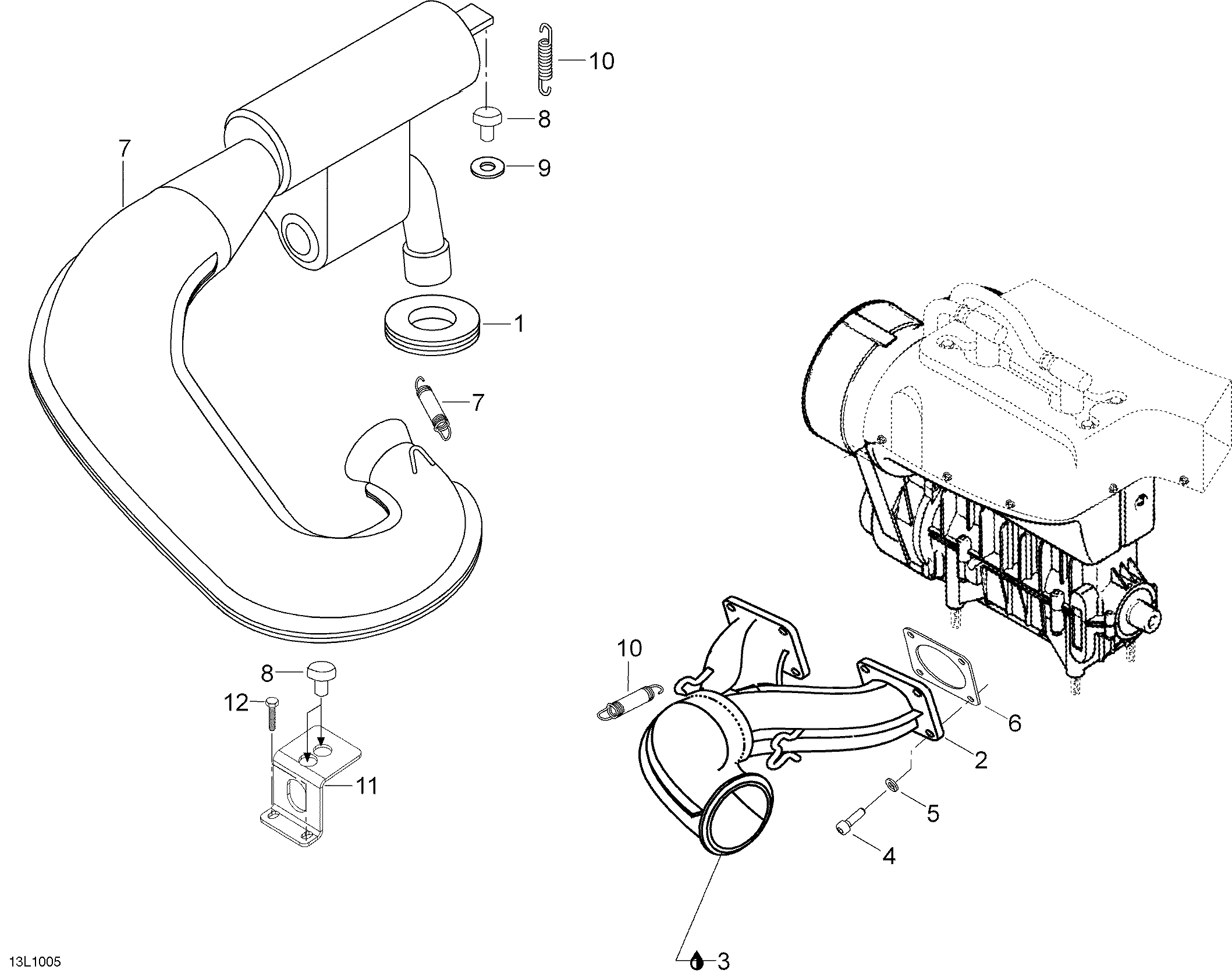 Схема узла: Exhaust System