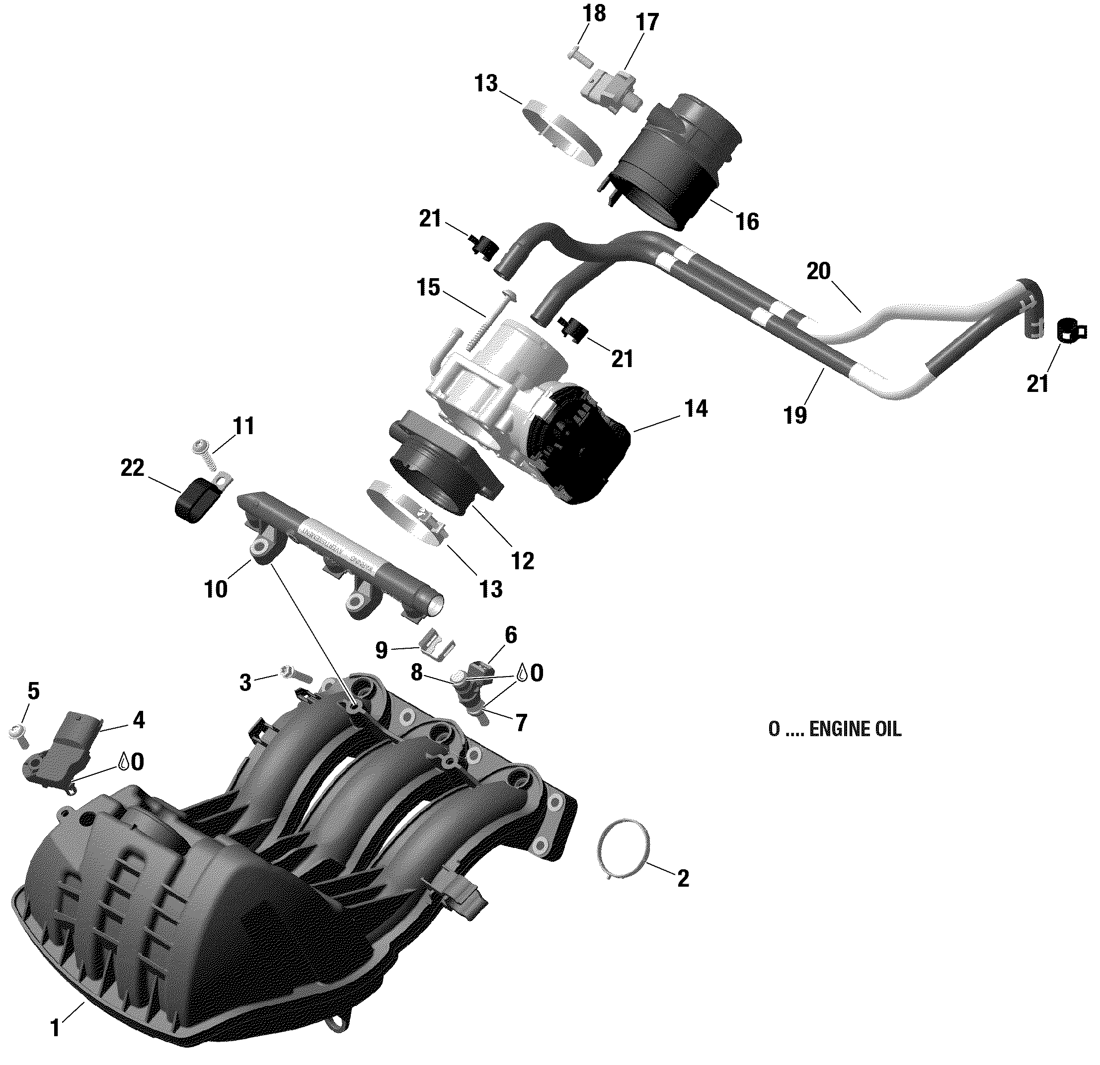 Air Intake Manifold And Throttle Body