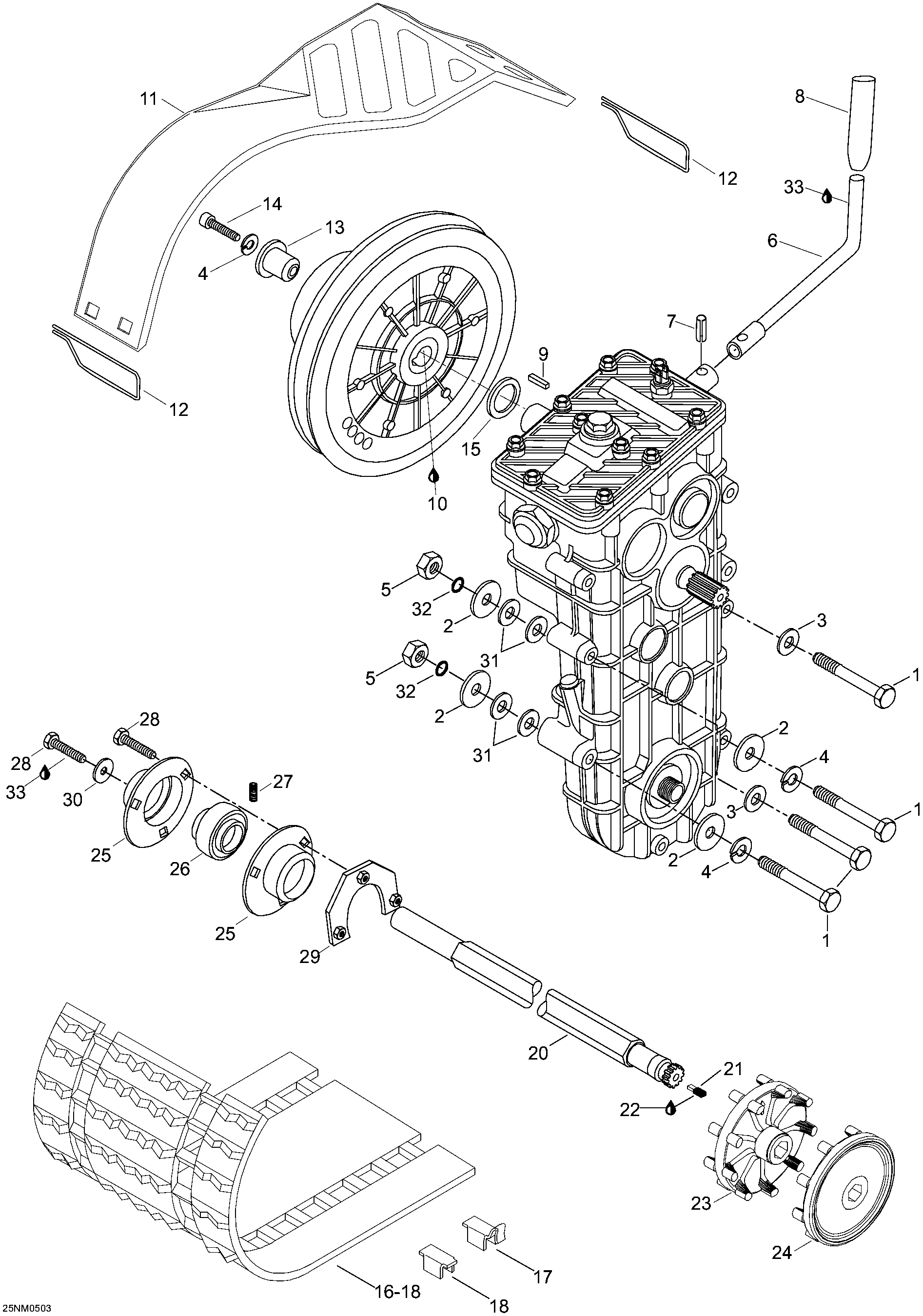 Схема узла: Drive System, 6900