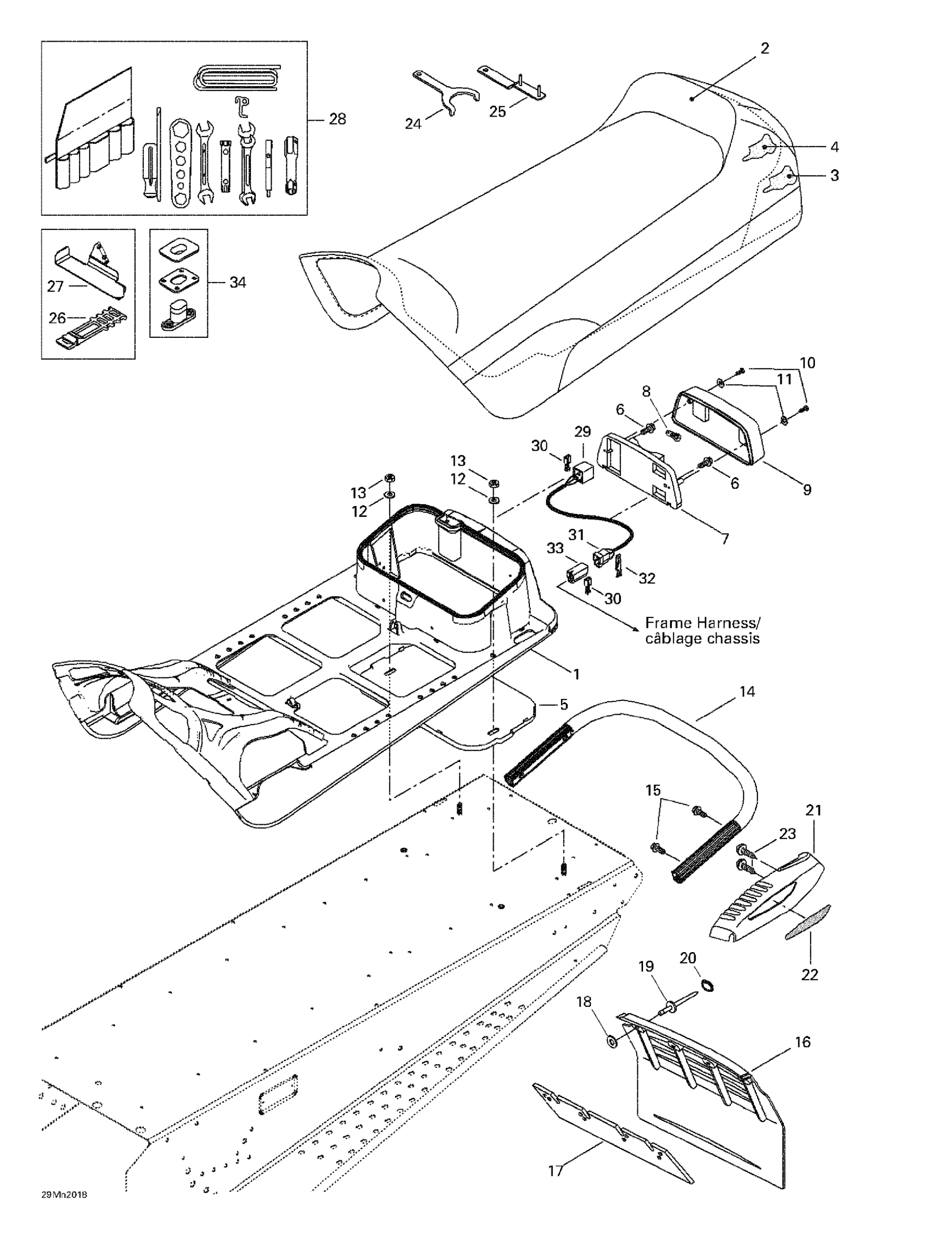 Схема узла: Seat And Accessories