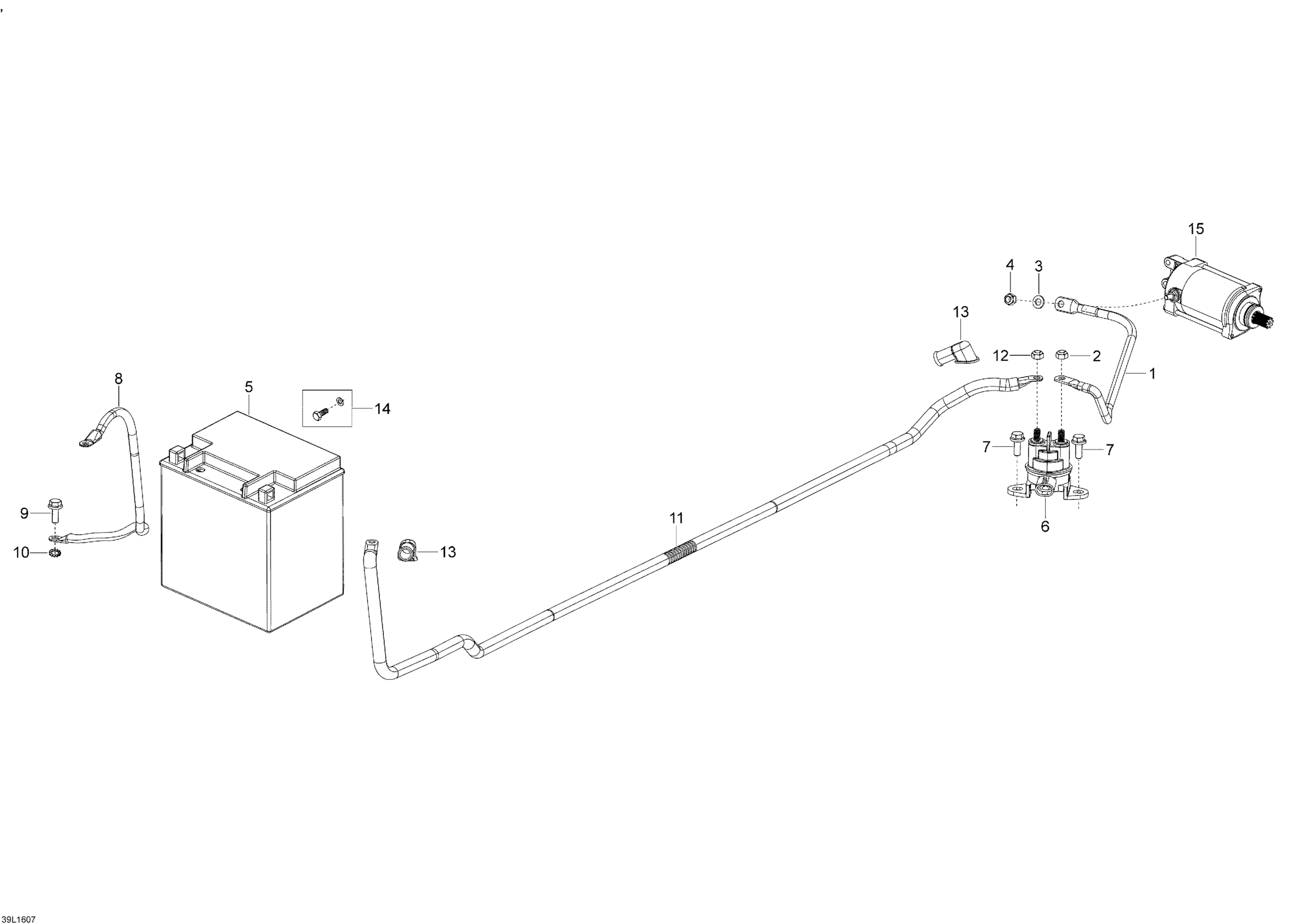 Battery And Electric Starter