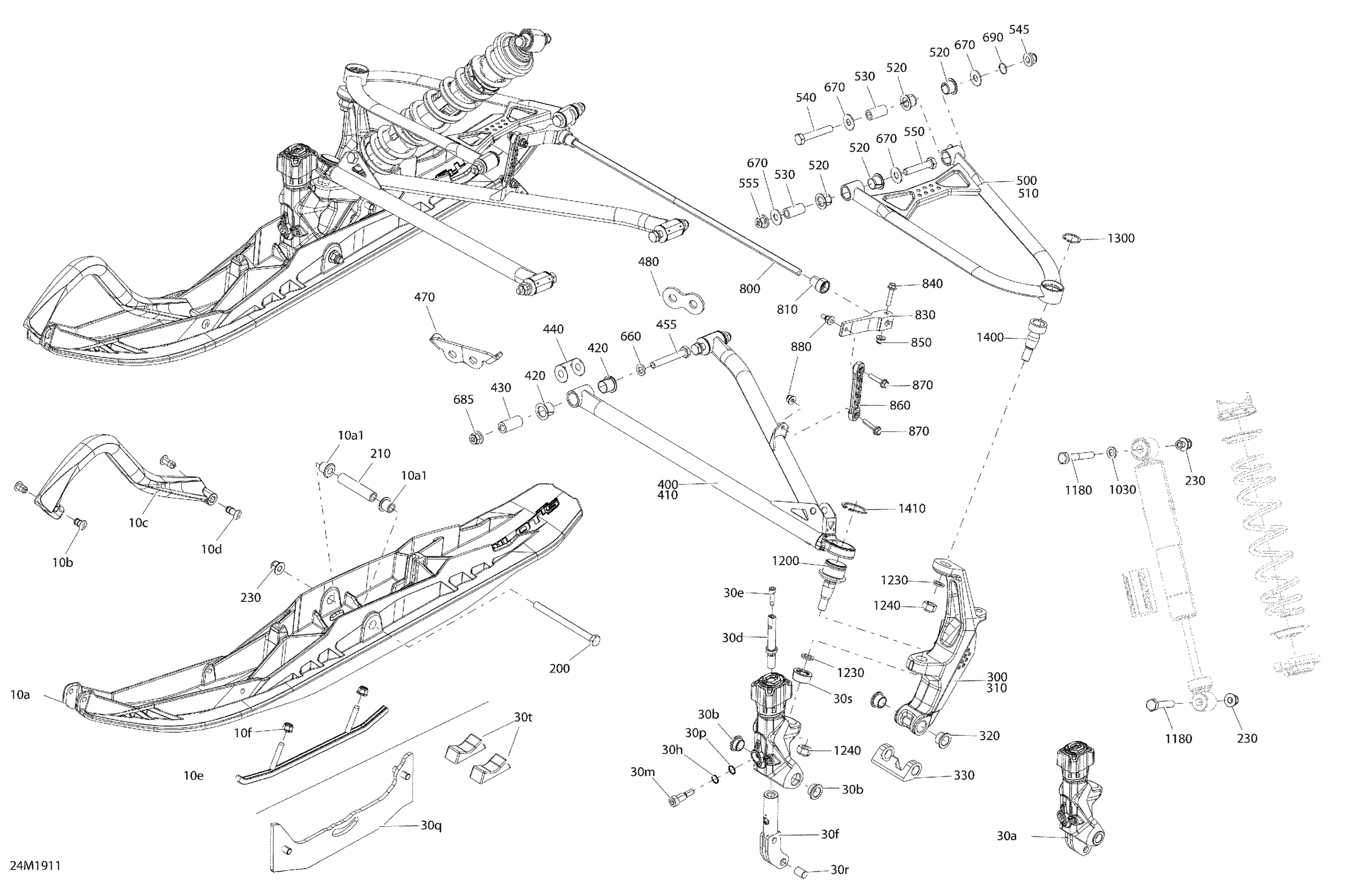 Front Suspension And Ski