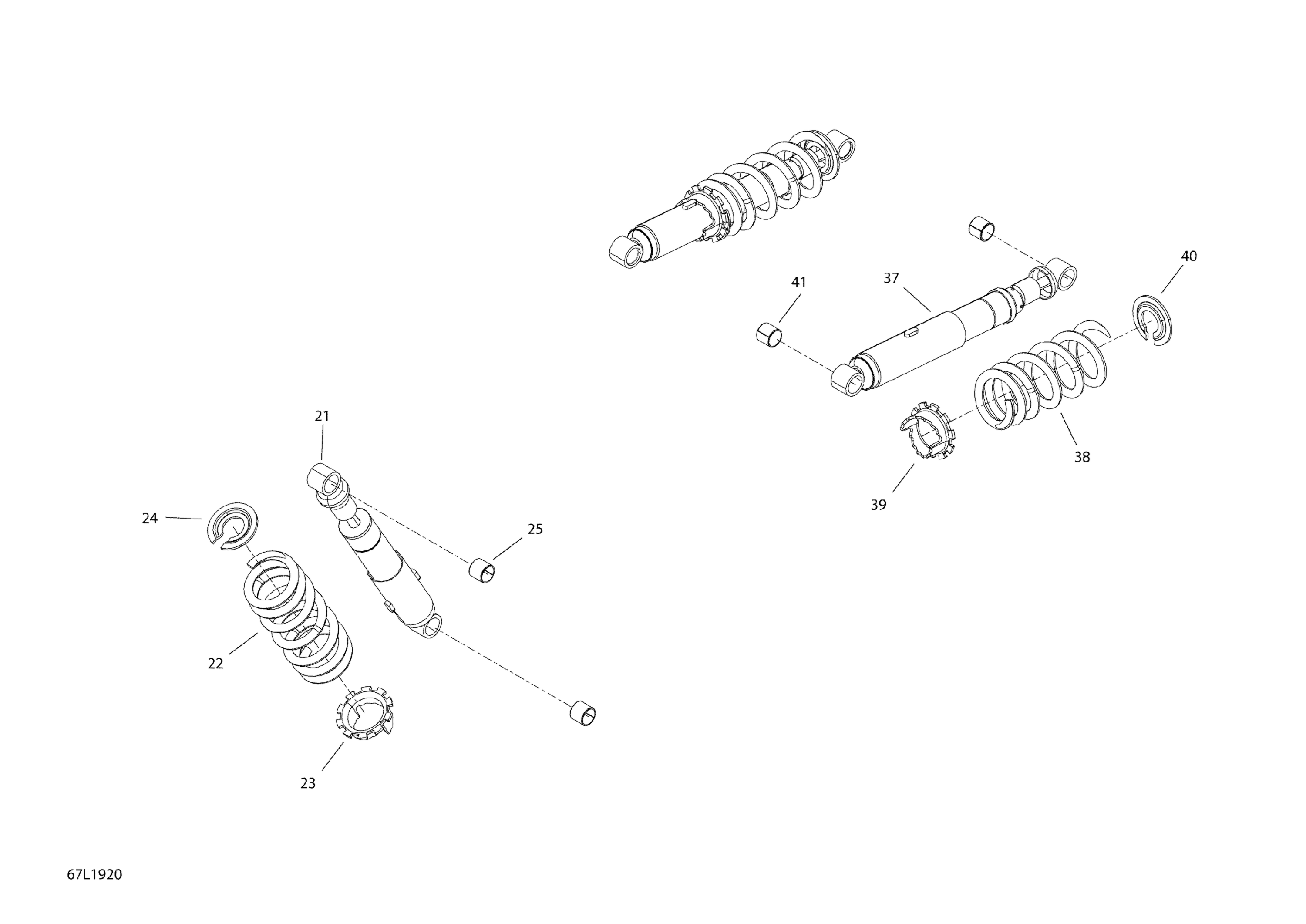 Rear Shocks 69 Ranger - 900 A Package STD