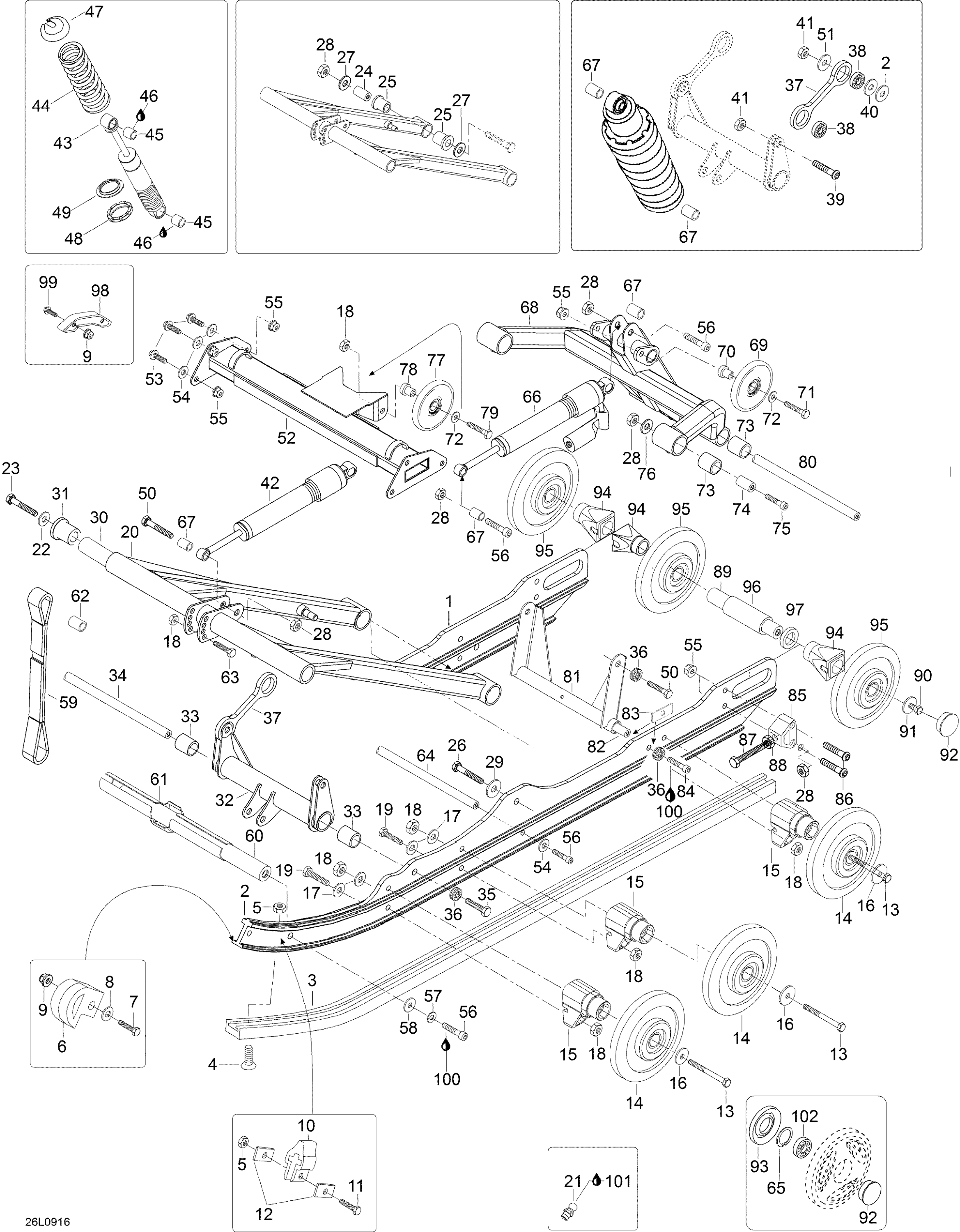 Схема узла: Rear Suspension