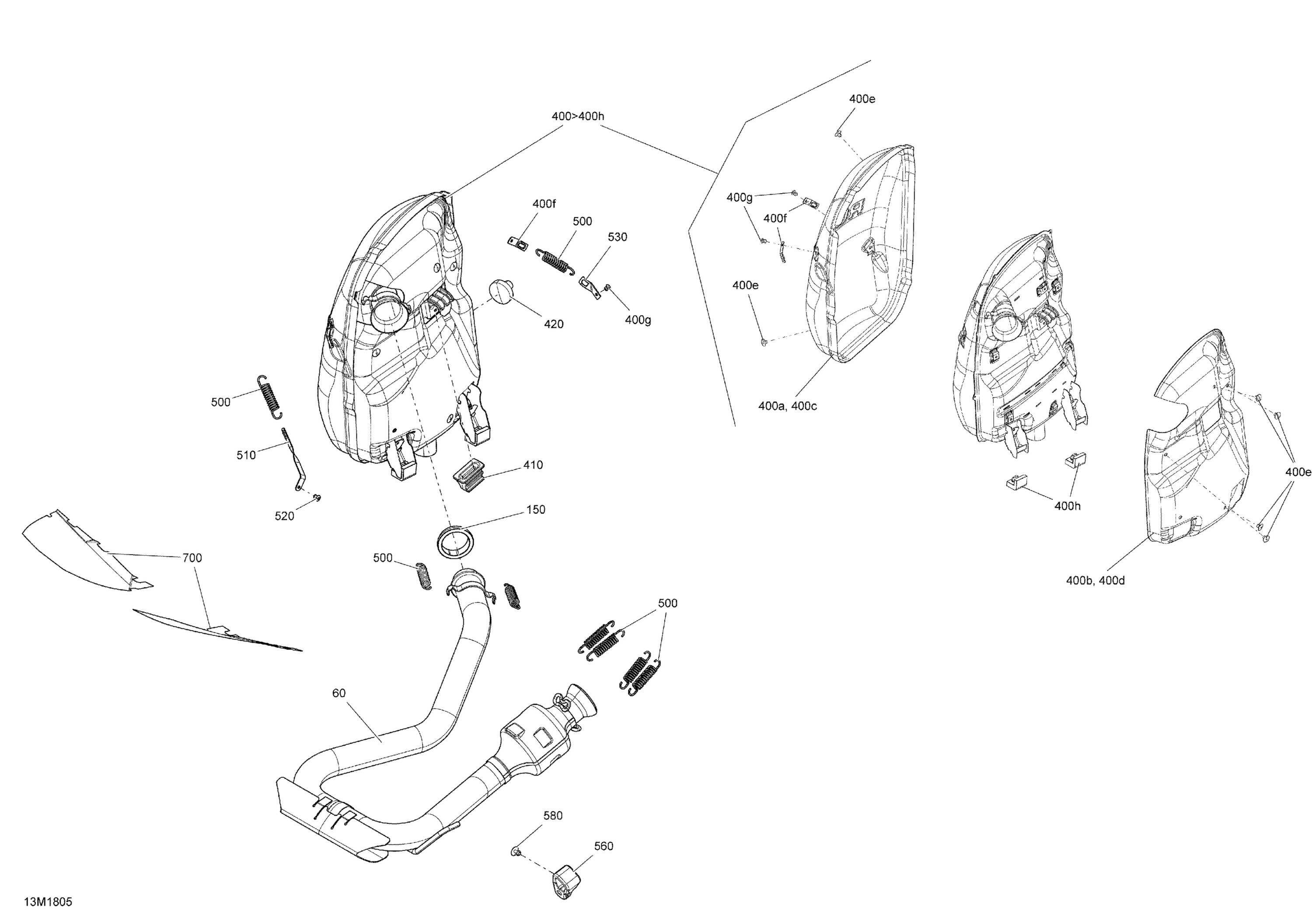 Схема узла: Exhaust System - 900 ACE