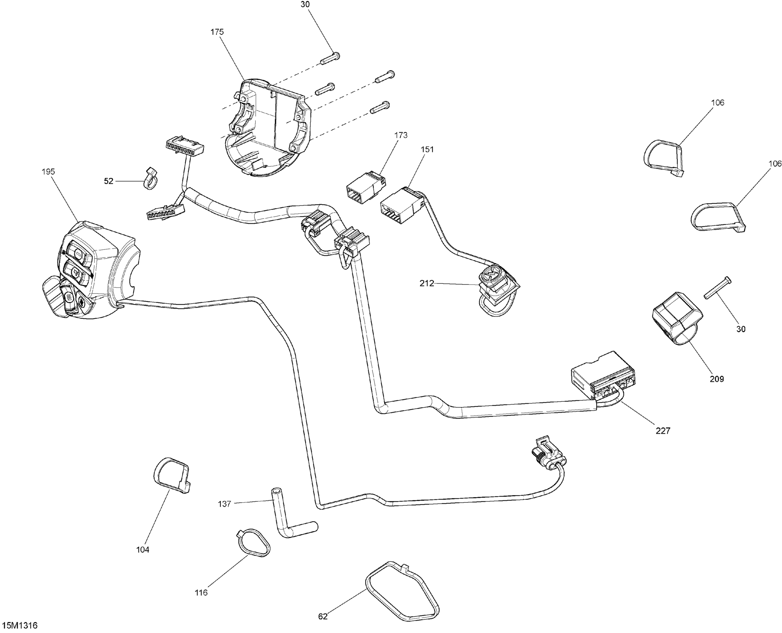 Схема узла: Steering Wiring Harness