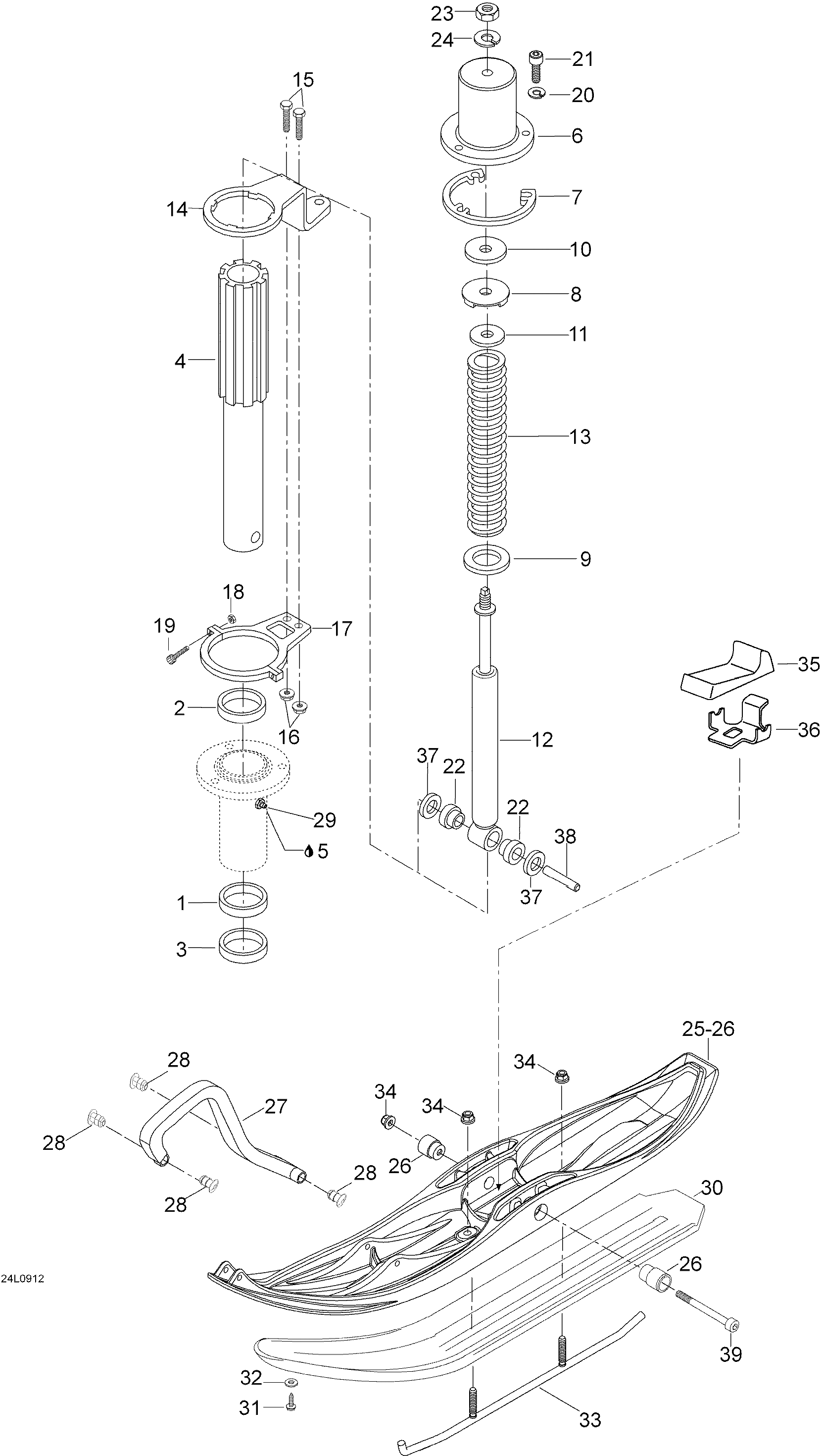 Front Suspension And Ski