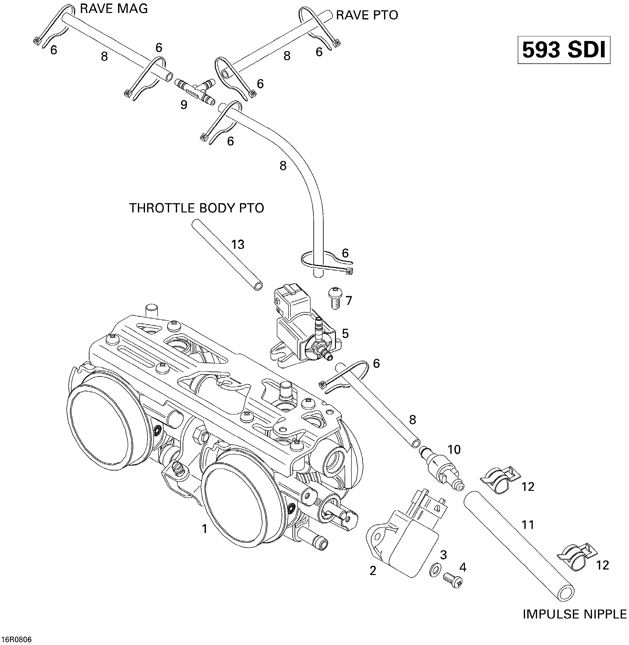 Схема узла: Throttle Body