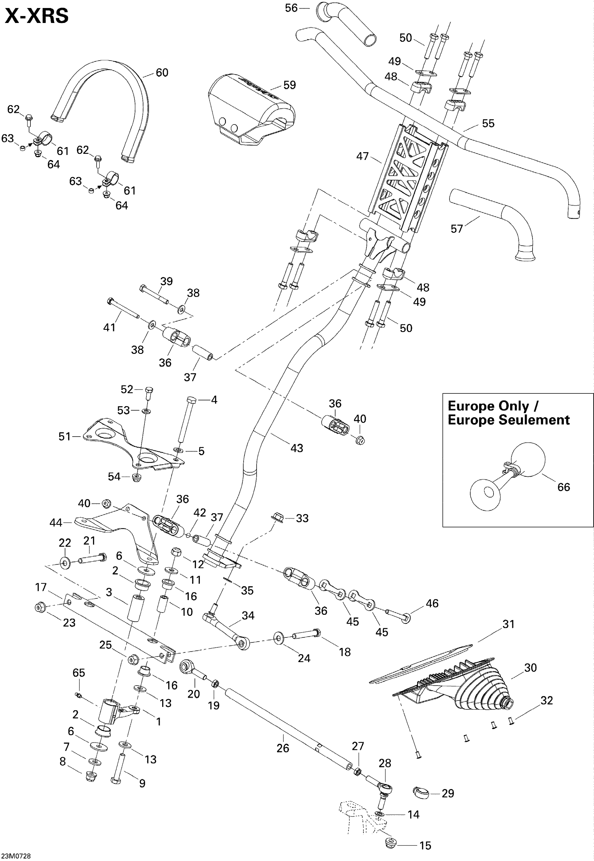 Схема узла: Steering System XRS