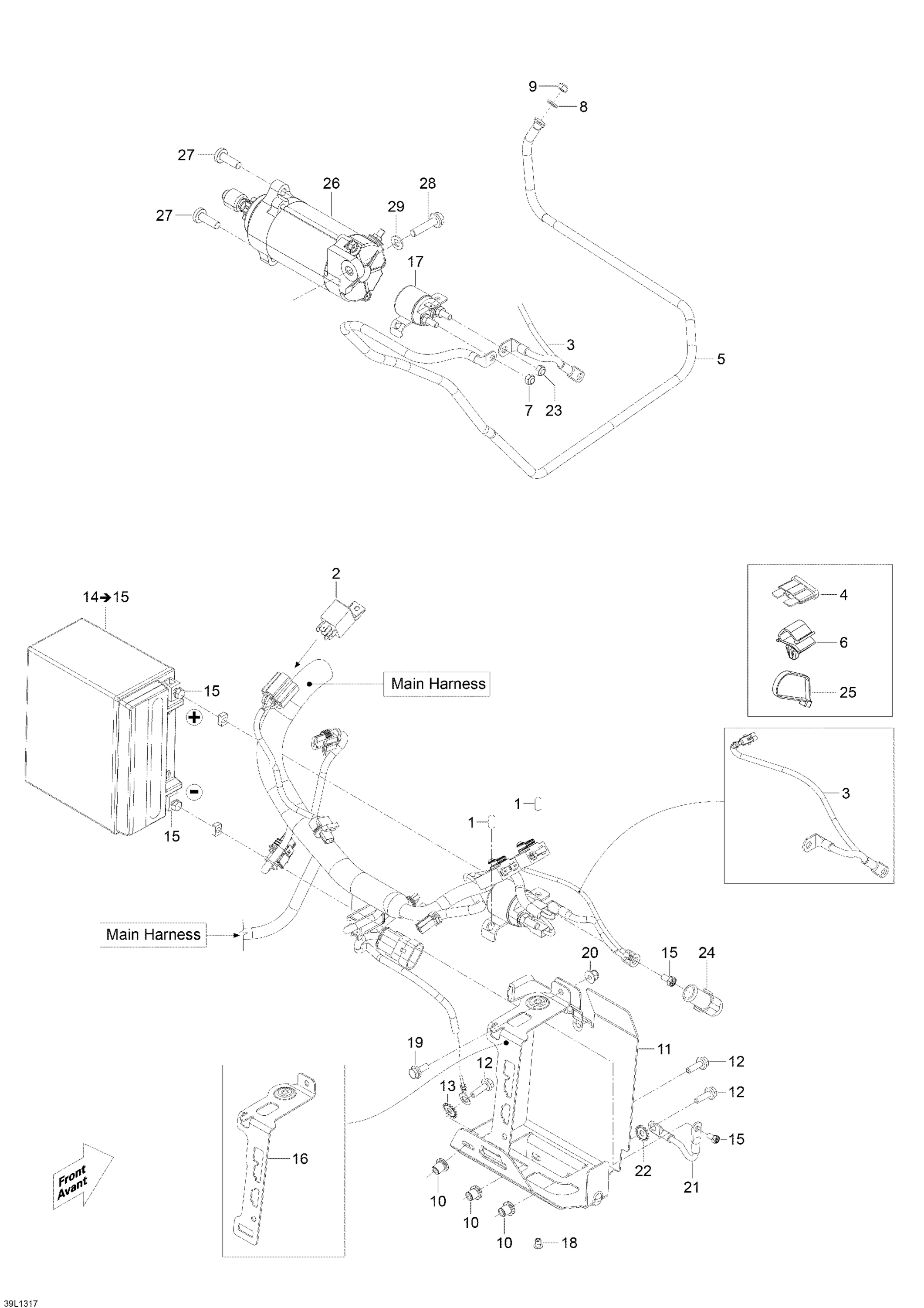 Battery And Starter