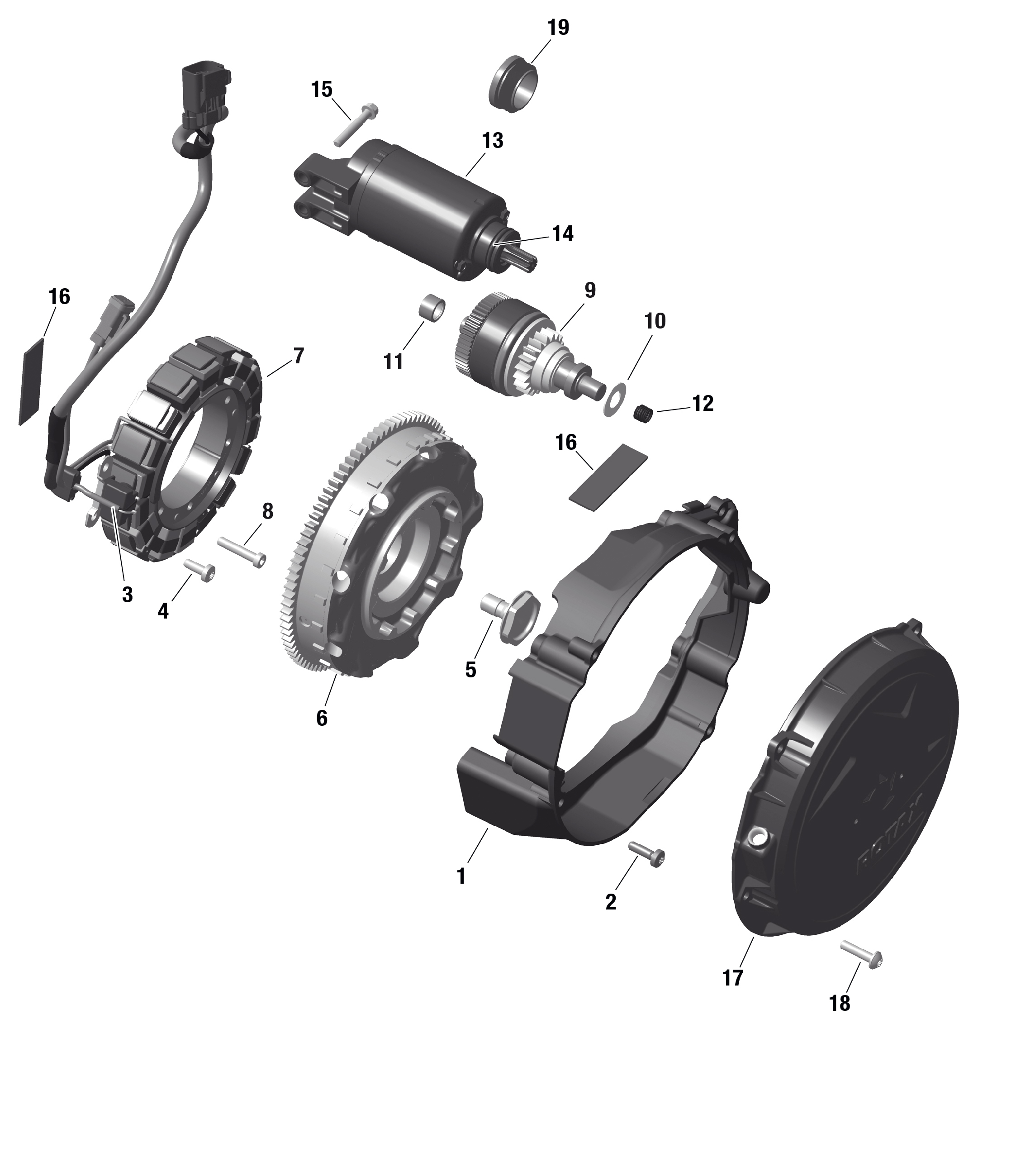 ROTAX - Magneto and Electric Starter