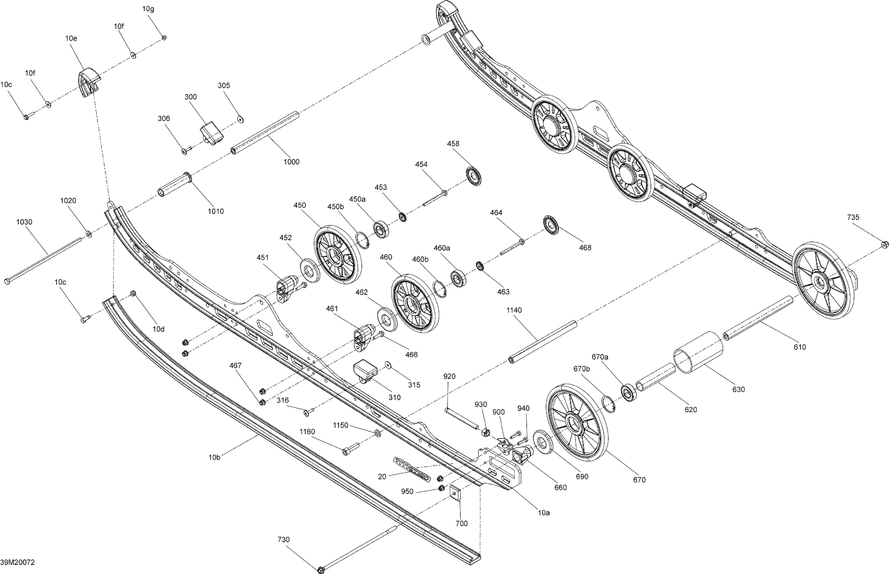 Схема узла: Suspension, Rear - Lower Section