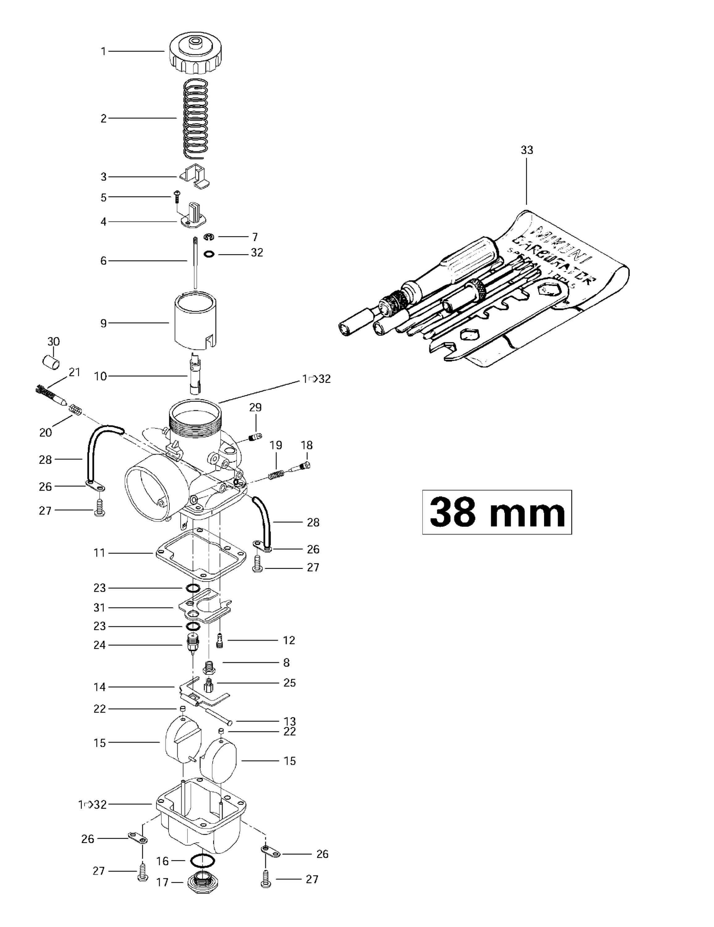 Carburetors (38 mm)